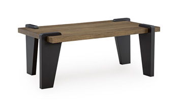 Weathermore – Rectangular Cocktail Table – Brown / Black