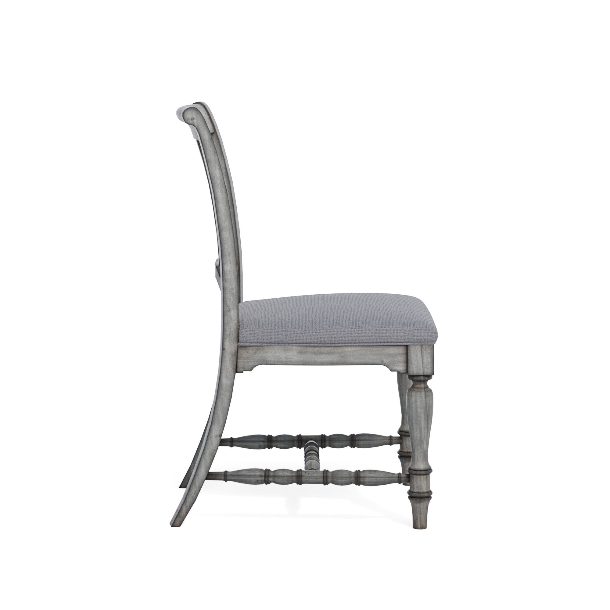 Plymouth - Upholstered Dining Chair (Set of 2) - Gray, gray, view 3