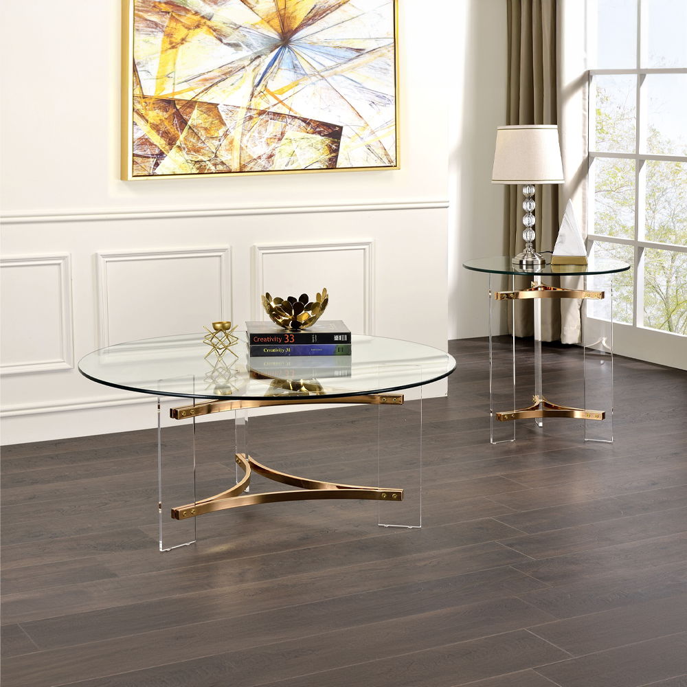 Sosi - Coffee Table - Gold, gold, view 5