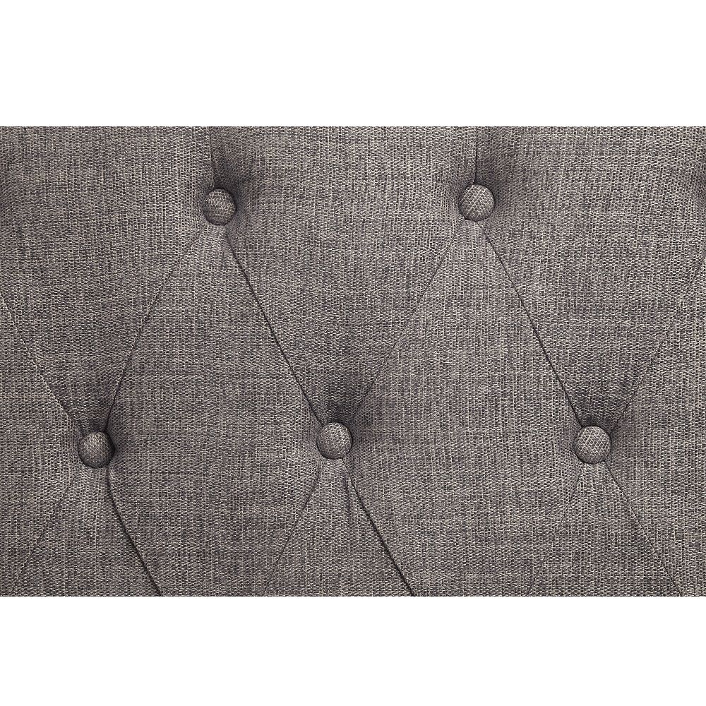 Florian - Sofa With 4 Pillows - Gray Fabric & Antique White, gray, view 8