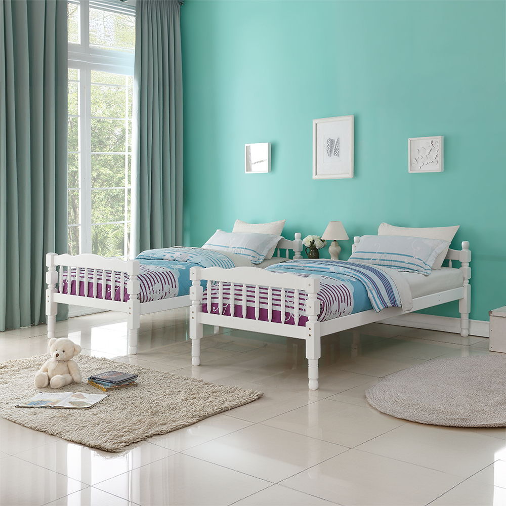 Homestead - Twin Over Twin Bunk Bed - White, white, view 4