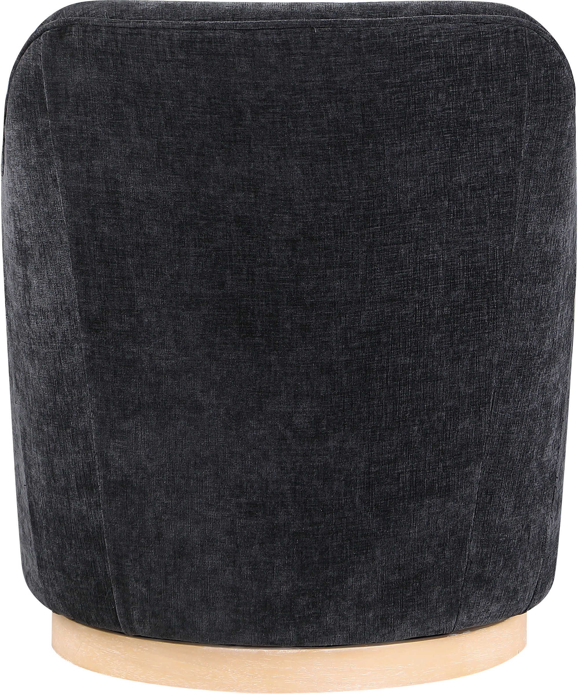 Clarita - Chenille Swivel Accent Chair - Black