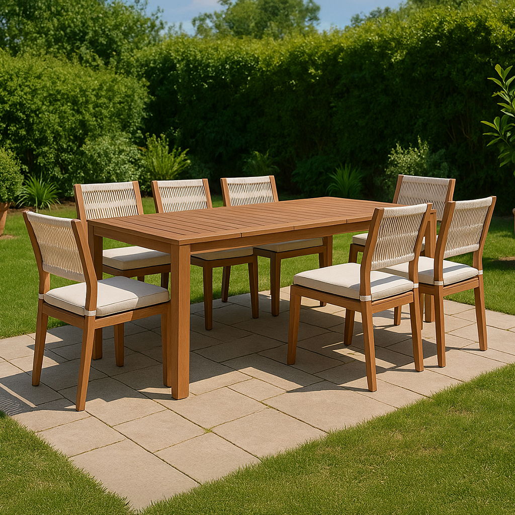 Maui - Water Resistant Outdoor Patio Dining Side Chair (Set of 2) - Cream