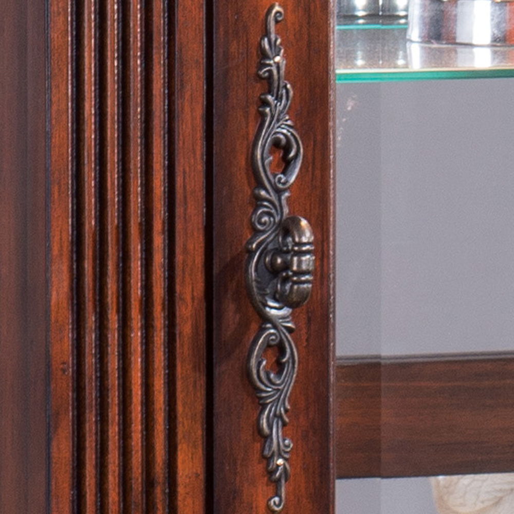 Addy - Curio Cabinet - Cherry, dark brown, view 3