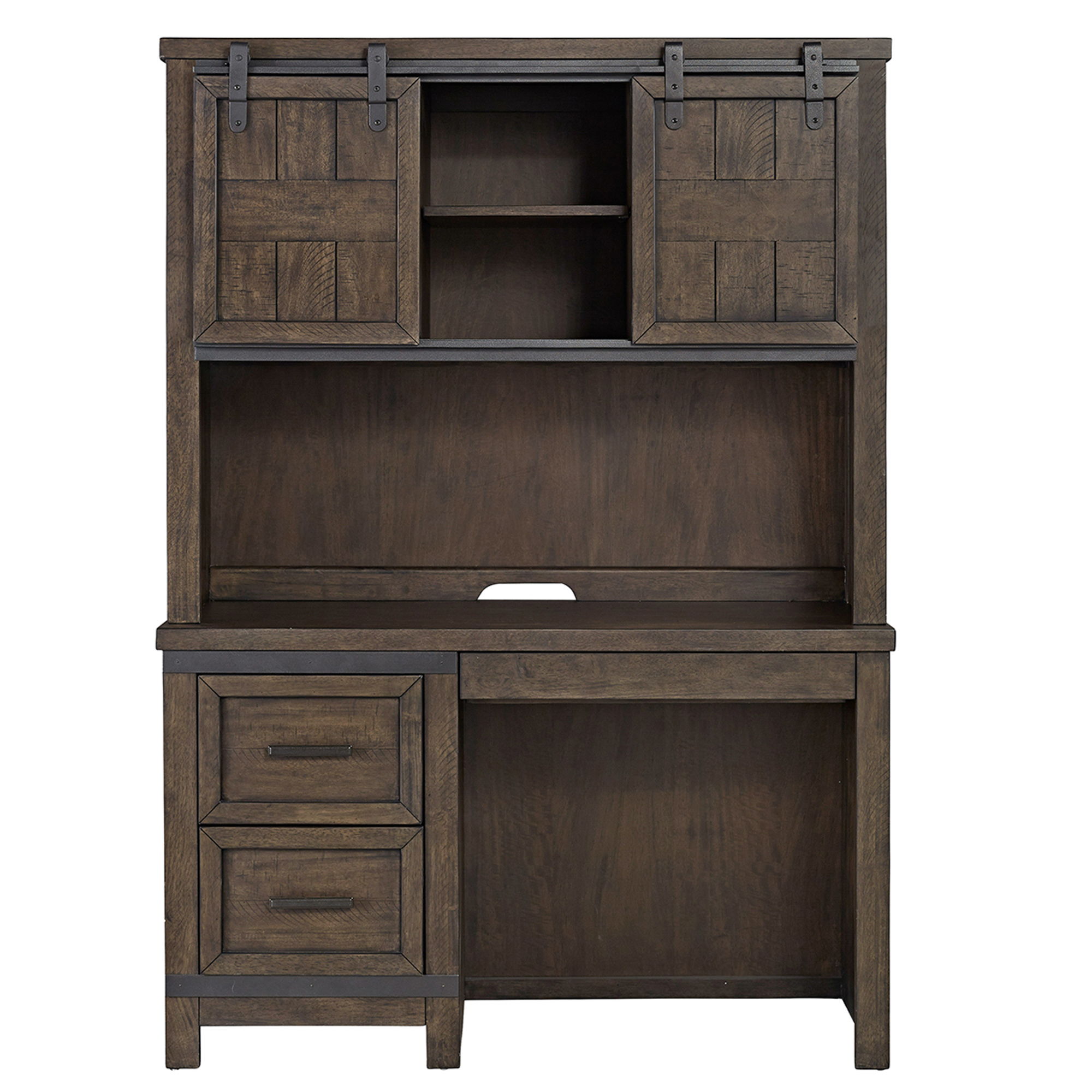 Liberty Furniture Thornwood Hills - 2 Piece Desk Set - Dark Brown