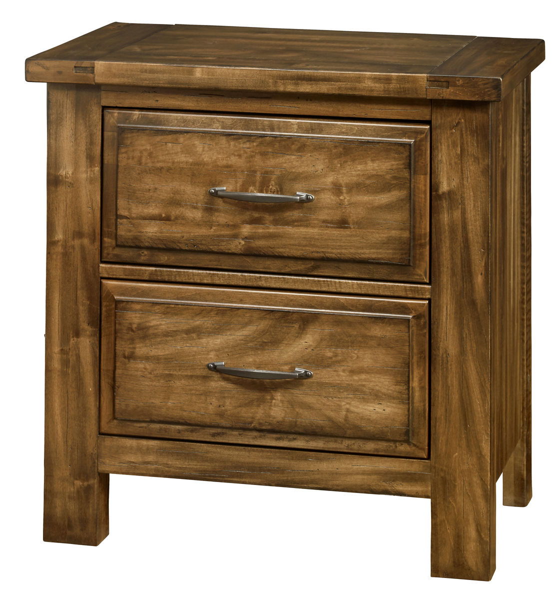Vaughan-Bassett Maple Road - 2-Drawers Nightstand - Antique Amish