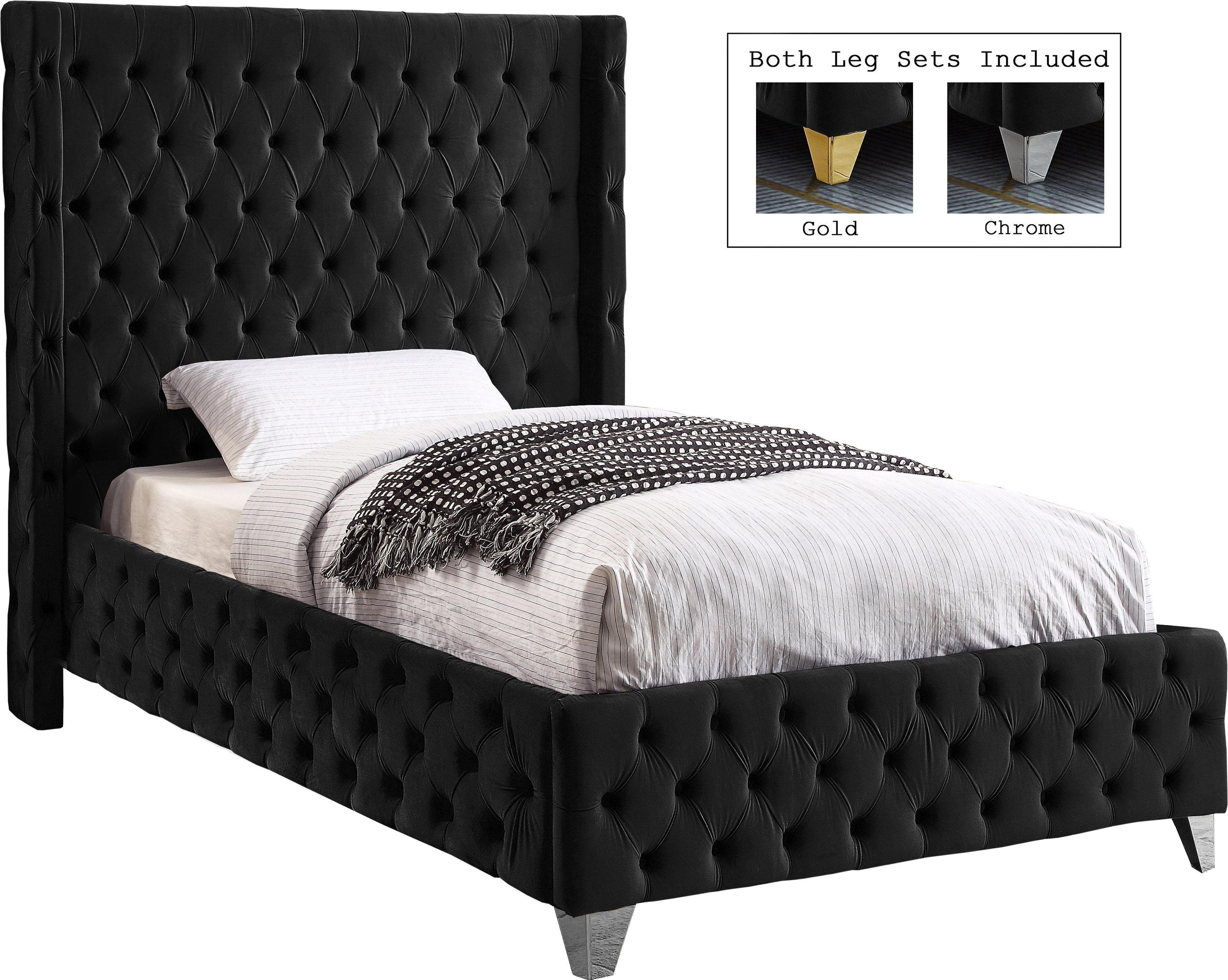Savan - Twin Bed - Black