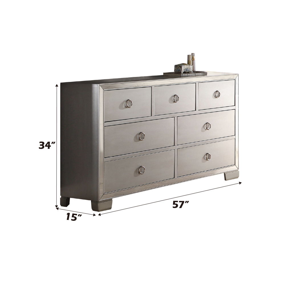Voeville II - Dresser - Platinum, silver, view 4