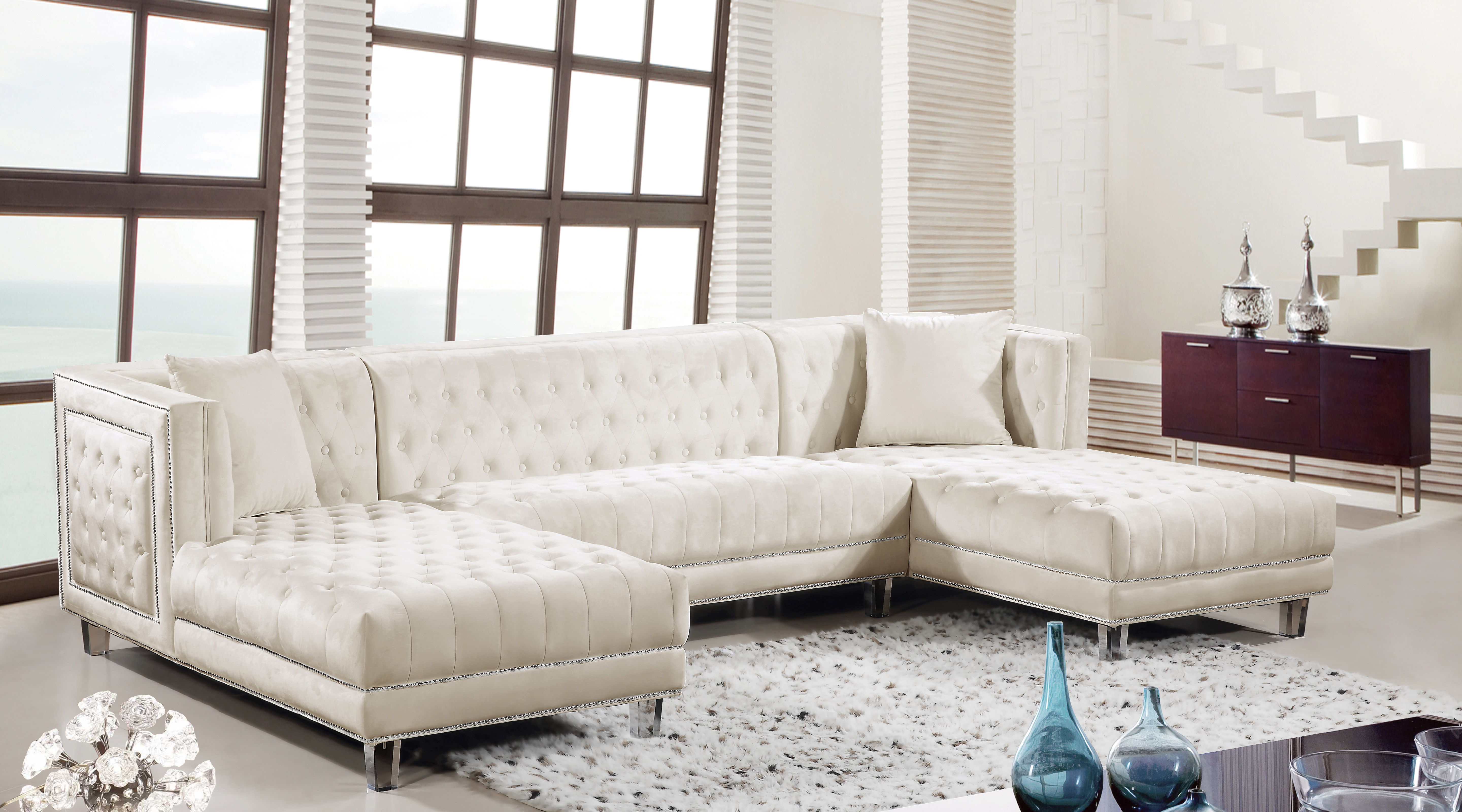 Moda - 3 Piece Sectional - Cream