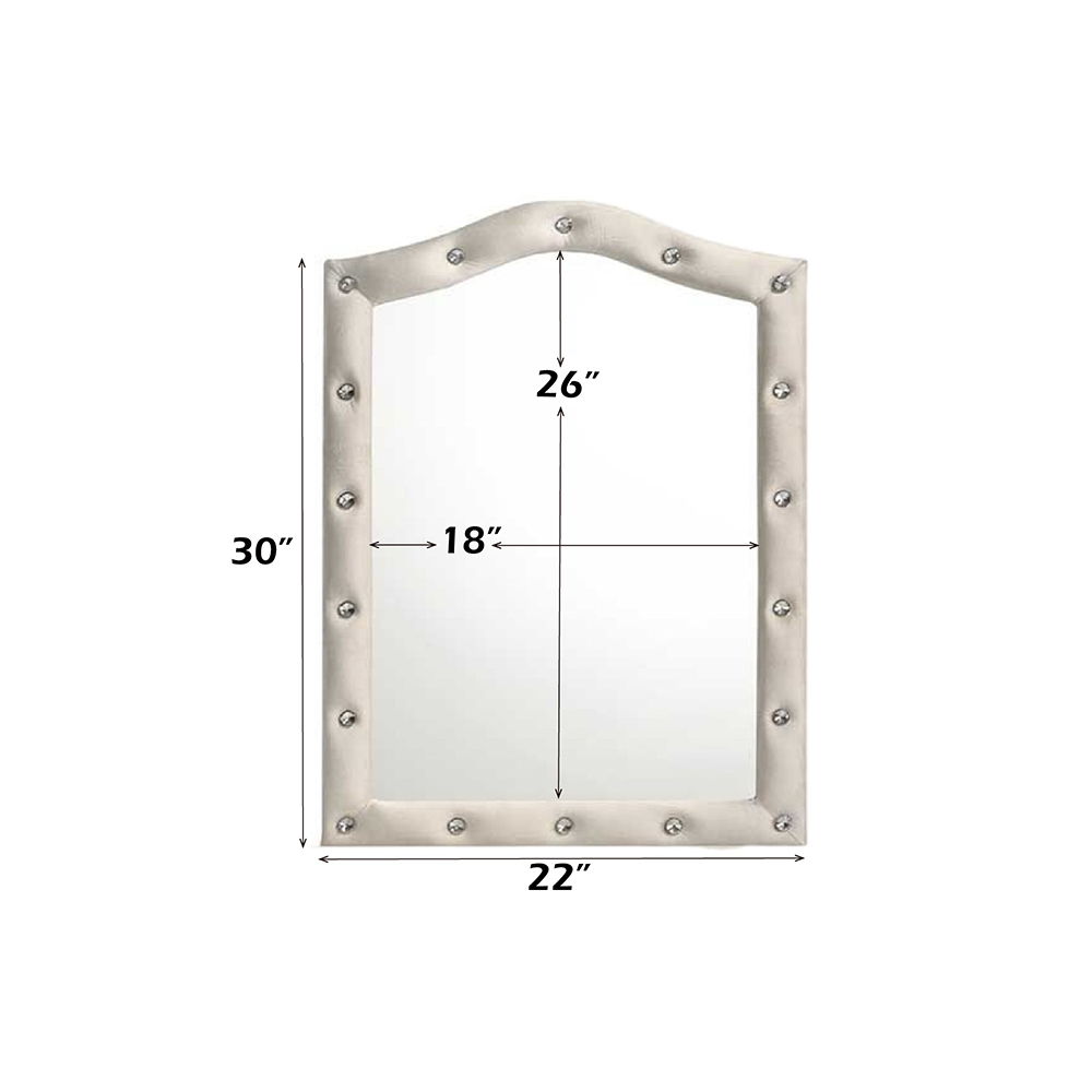 Reggie - Mirror - Beige Fabric, beige, view 7