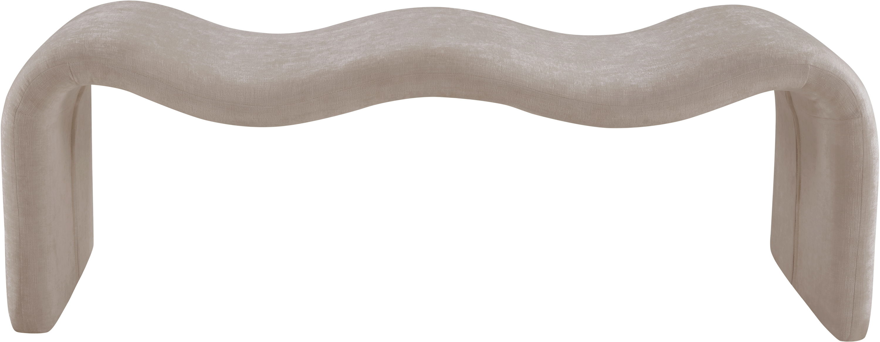Willow - Chenille Bench - Beige