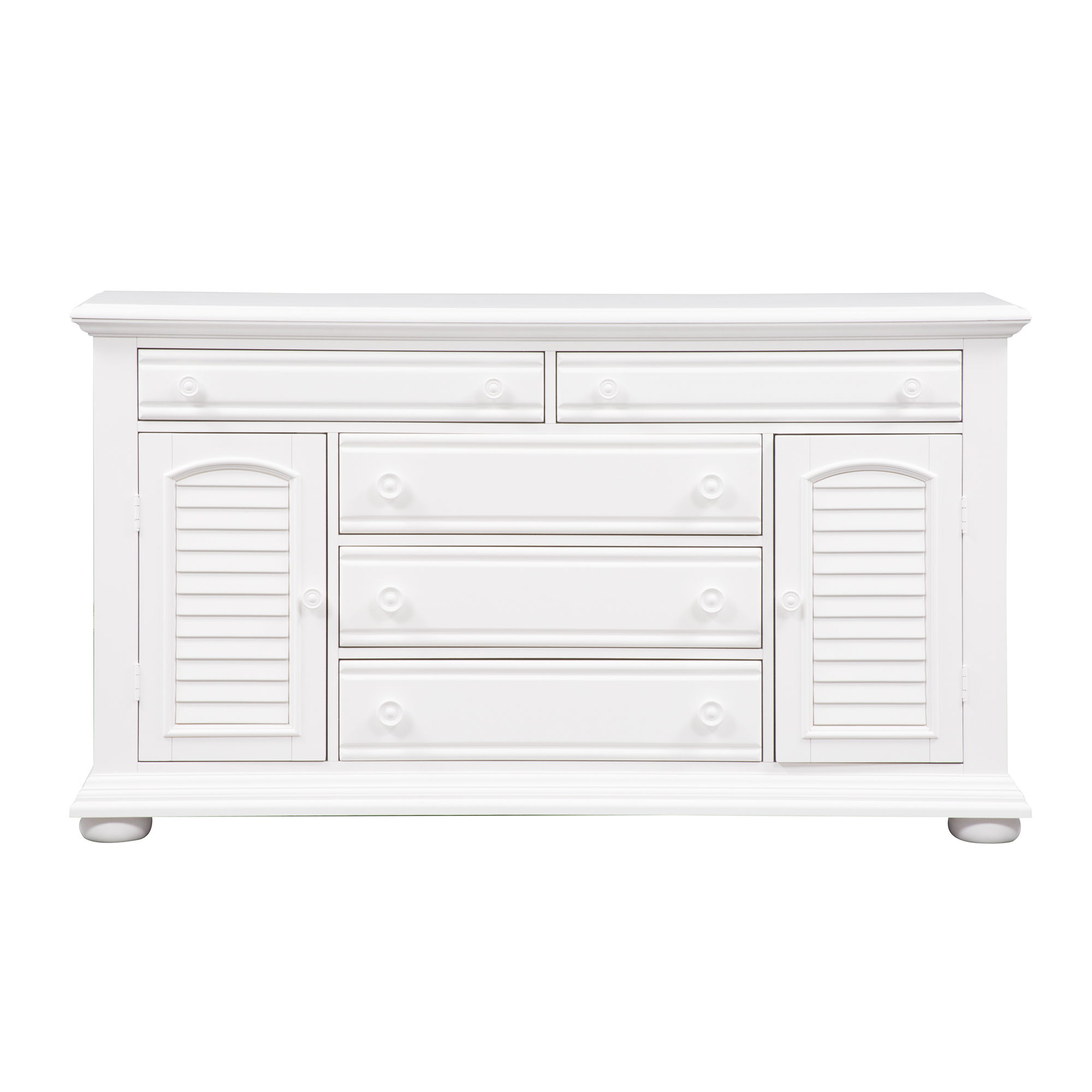 Liberty Furniture Summer House - 2 Door 5 Drawer Dresser - White