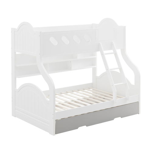 Grover - Twin Trundle - White, white
