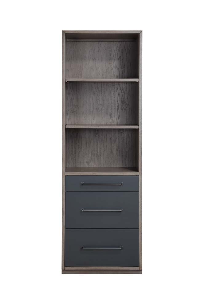 Estevon - Bookcase - Gray Oak, dark gray, view 2