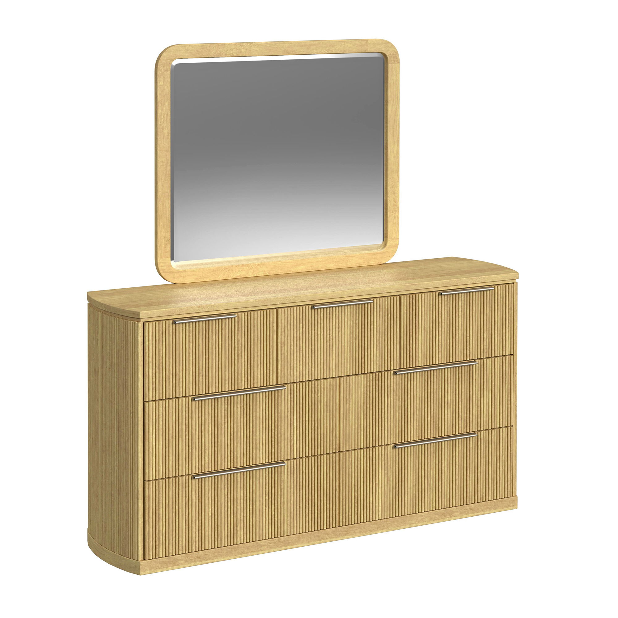 Dresser And Mirror Set