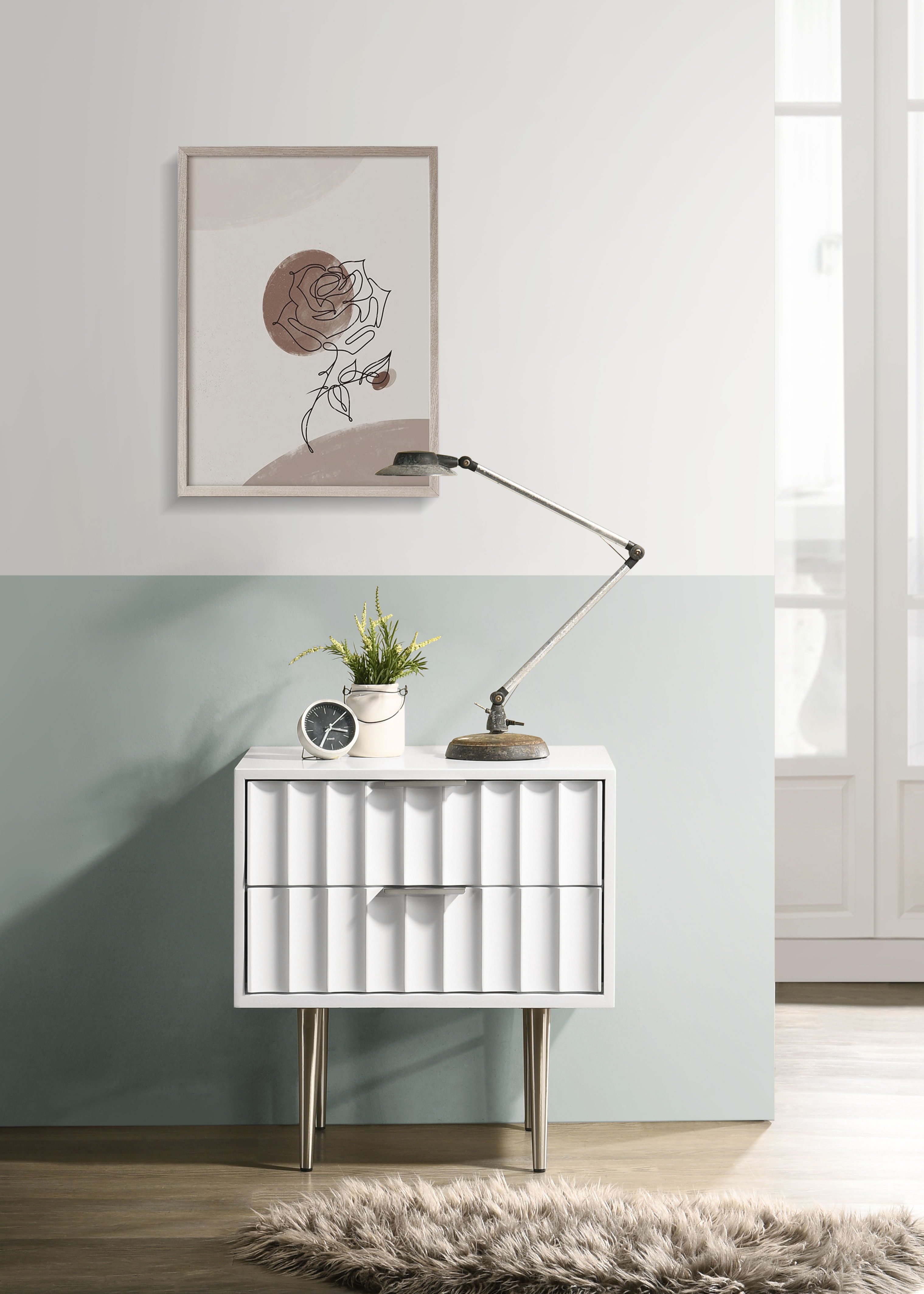 Modernist - Night Stand - White