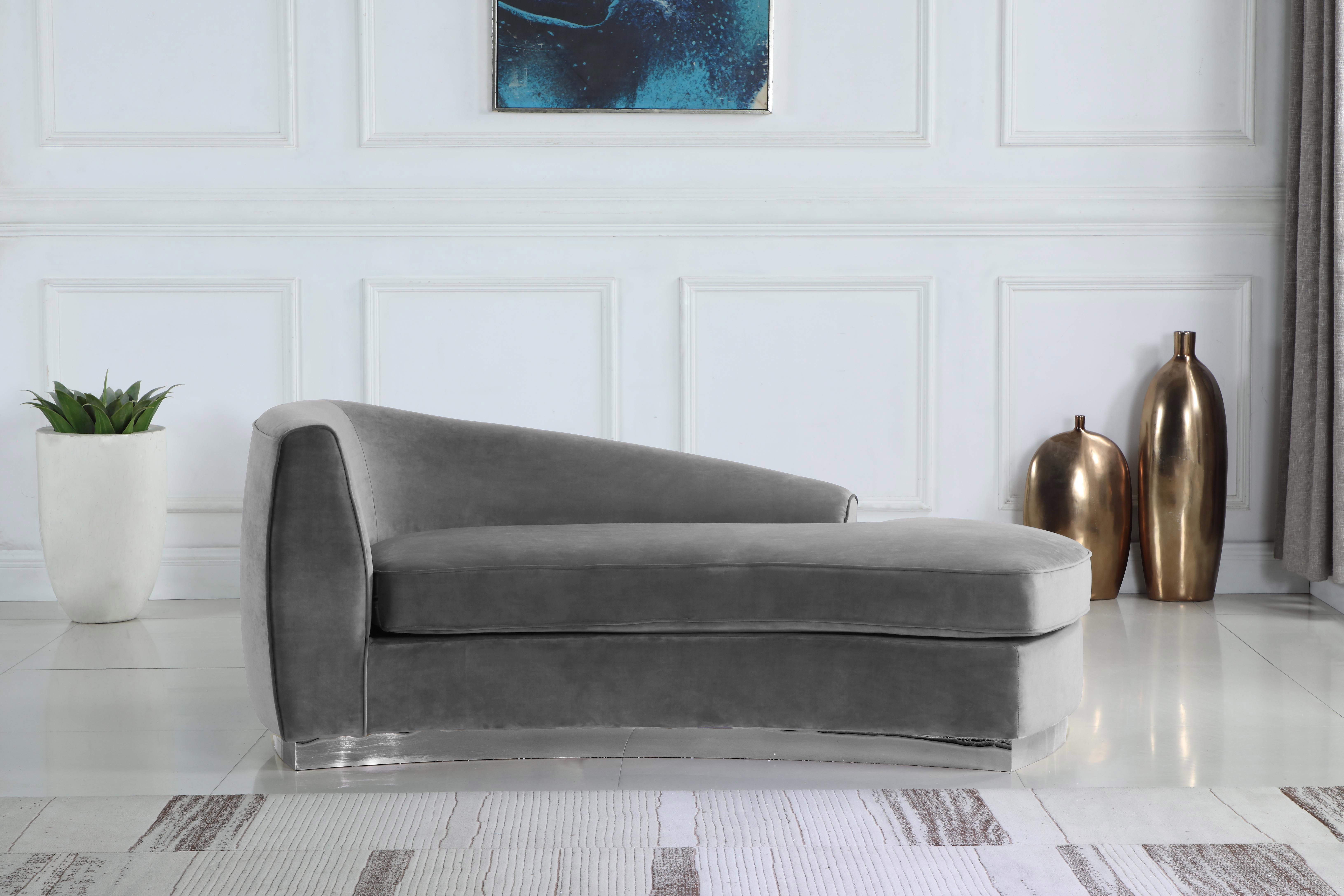 Julian - Fabric Chaise - Gray