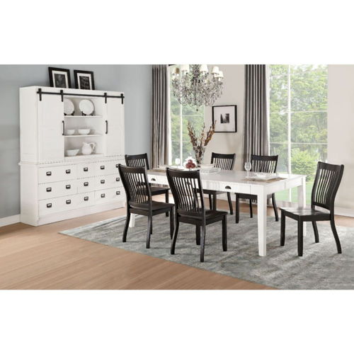 Renske - Dining Table - Antique White, white