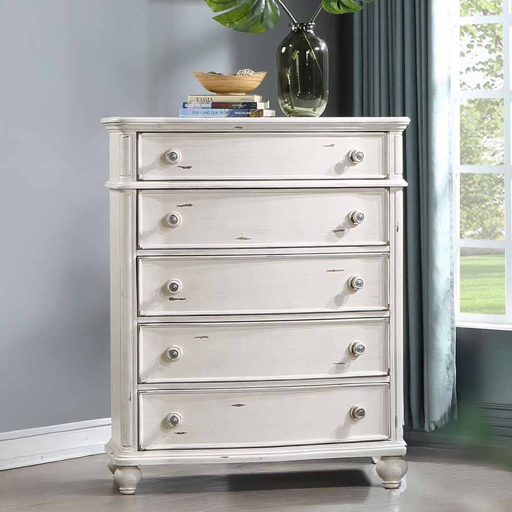 Jaqueline - Chest - Antique White, white