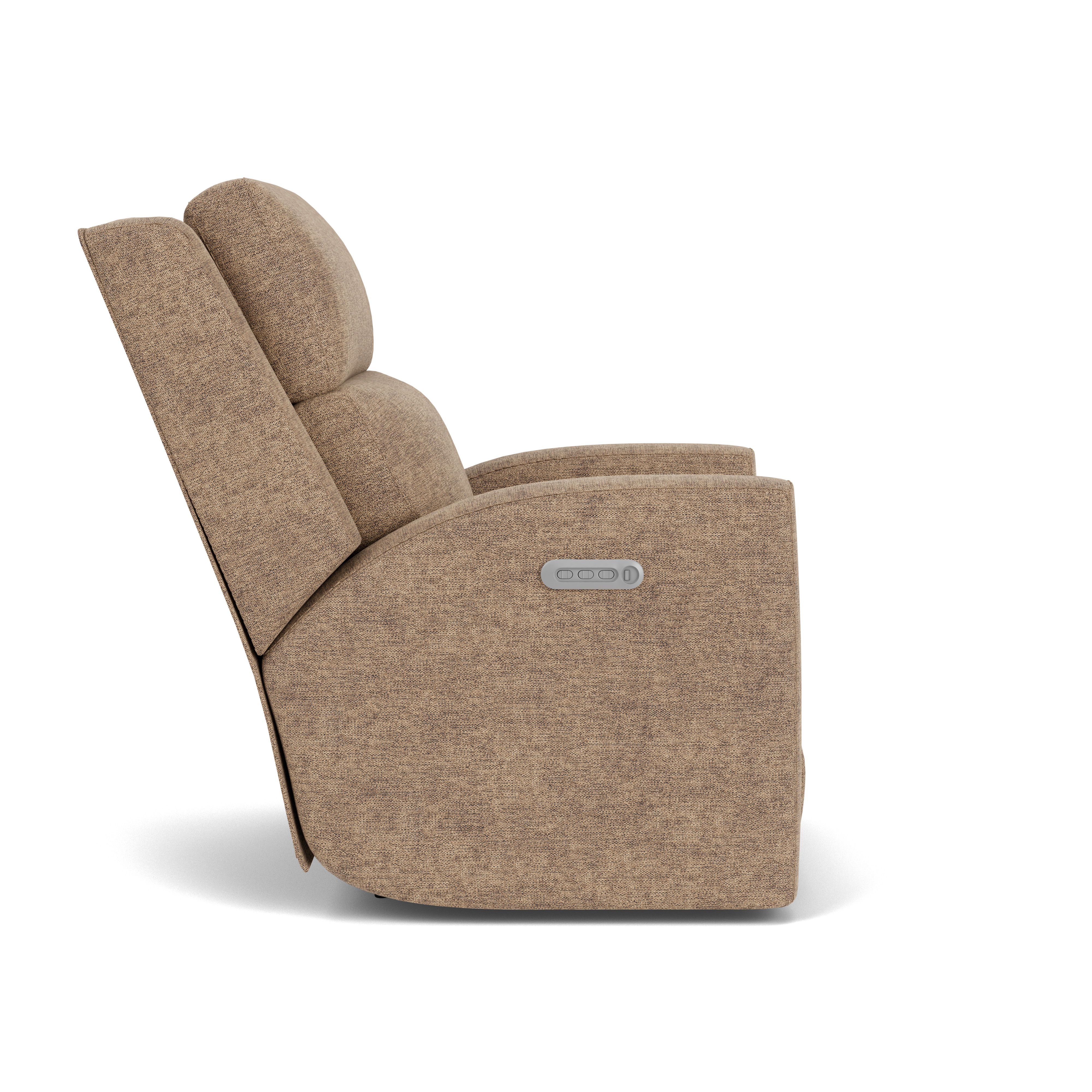 Score - Transitional Fabric Power Recliner With Power Headrest & Lumbar, light brown, view 6