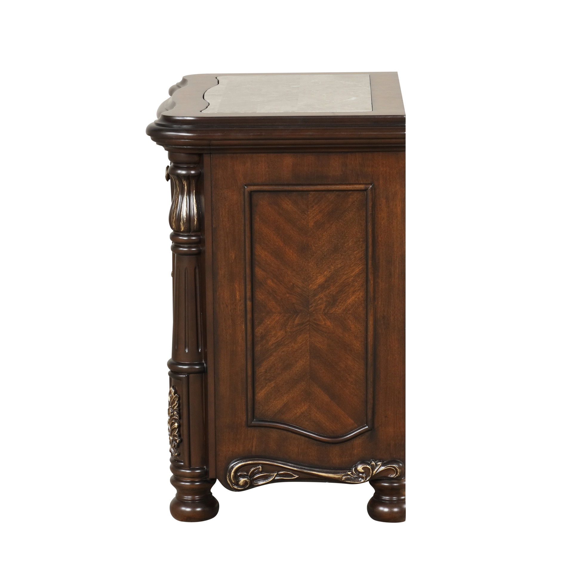 Bella Notte - Nightstand - Mahogany Brown, light brown, view 4