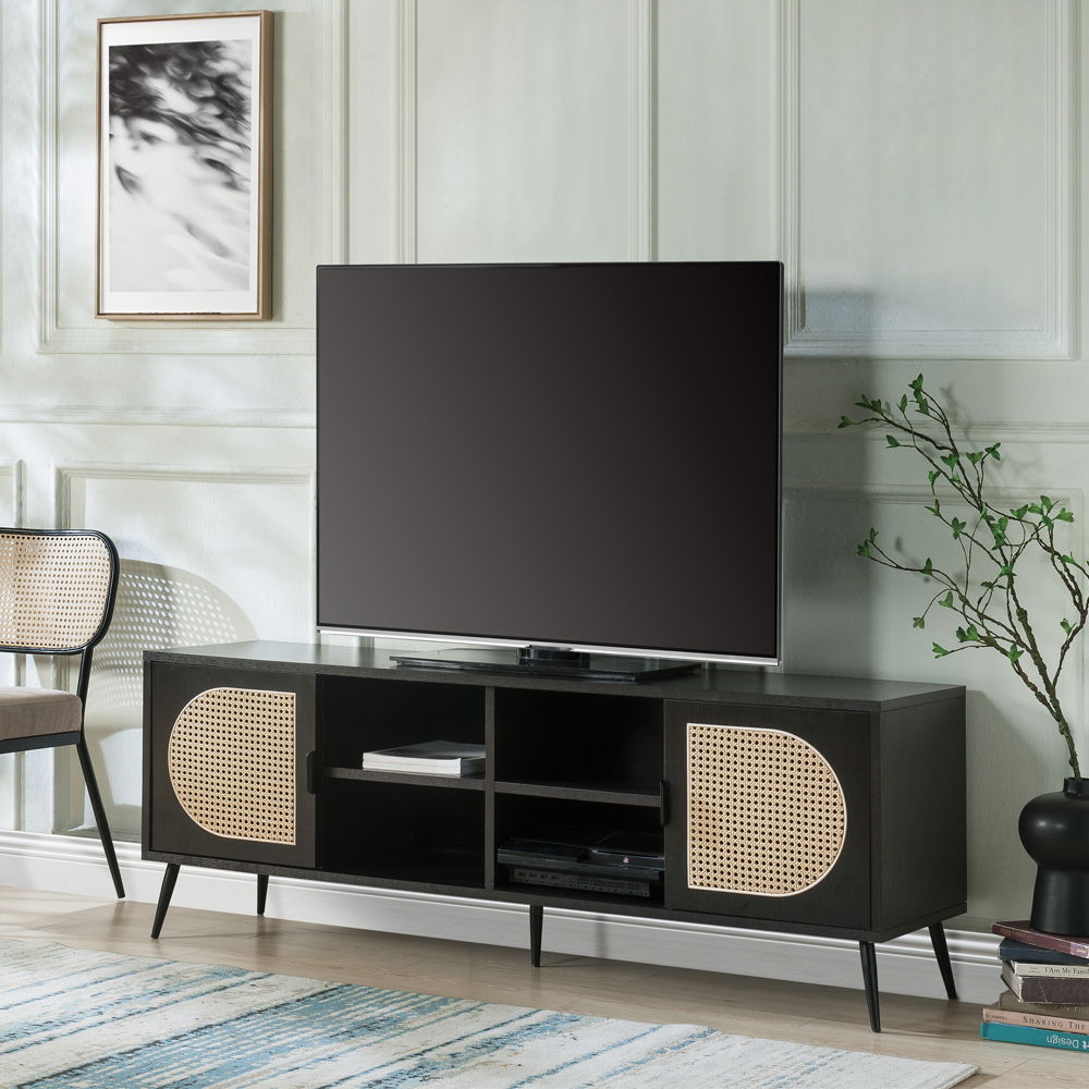 Colson - TV Stand - Black, black