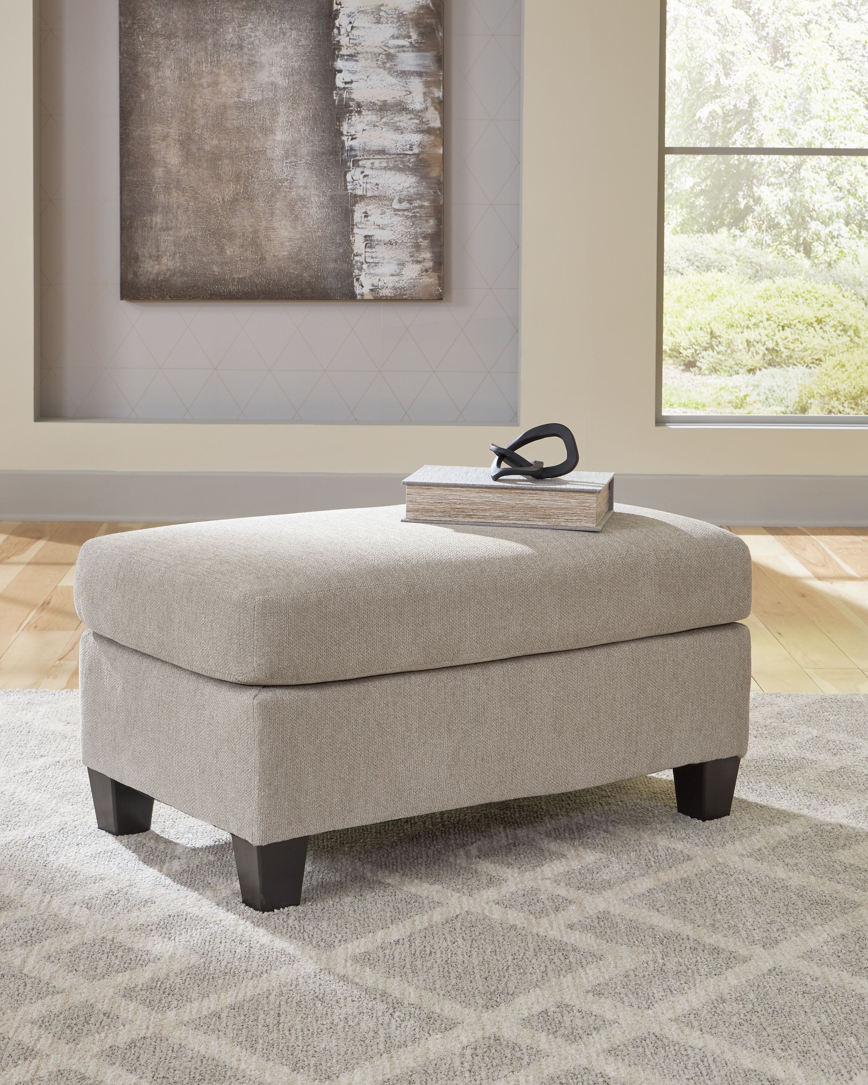 Ashley Furniture Willarae - 2 Pc. - Chair And A Half, Ottoman - Taupe - Image 5
