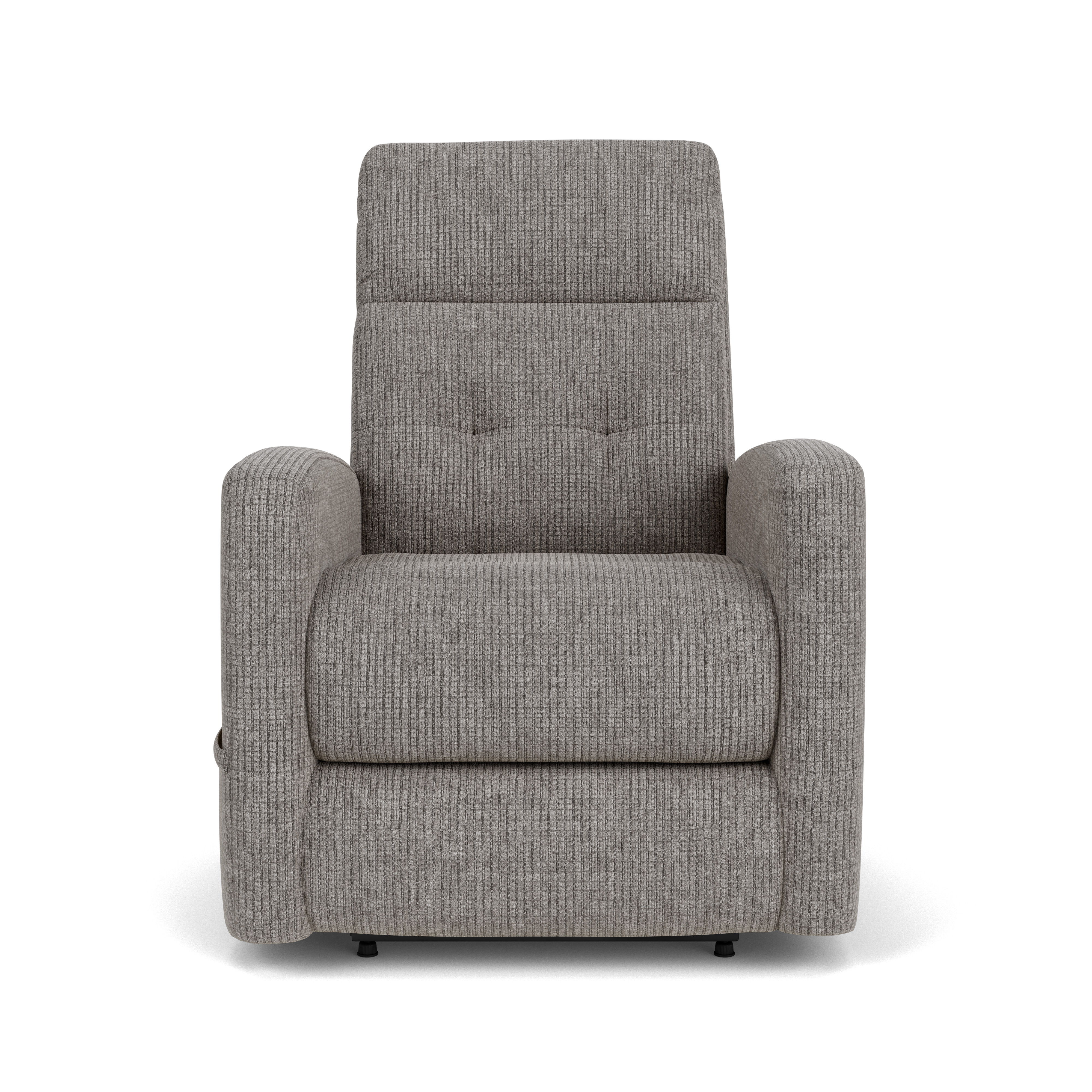 Charlotte - Transitional Fabric Power Recliner With Power Headrest & Lumbar, gray, view 4