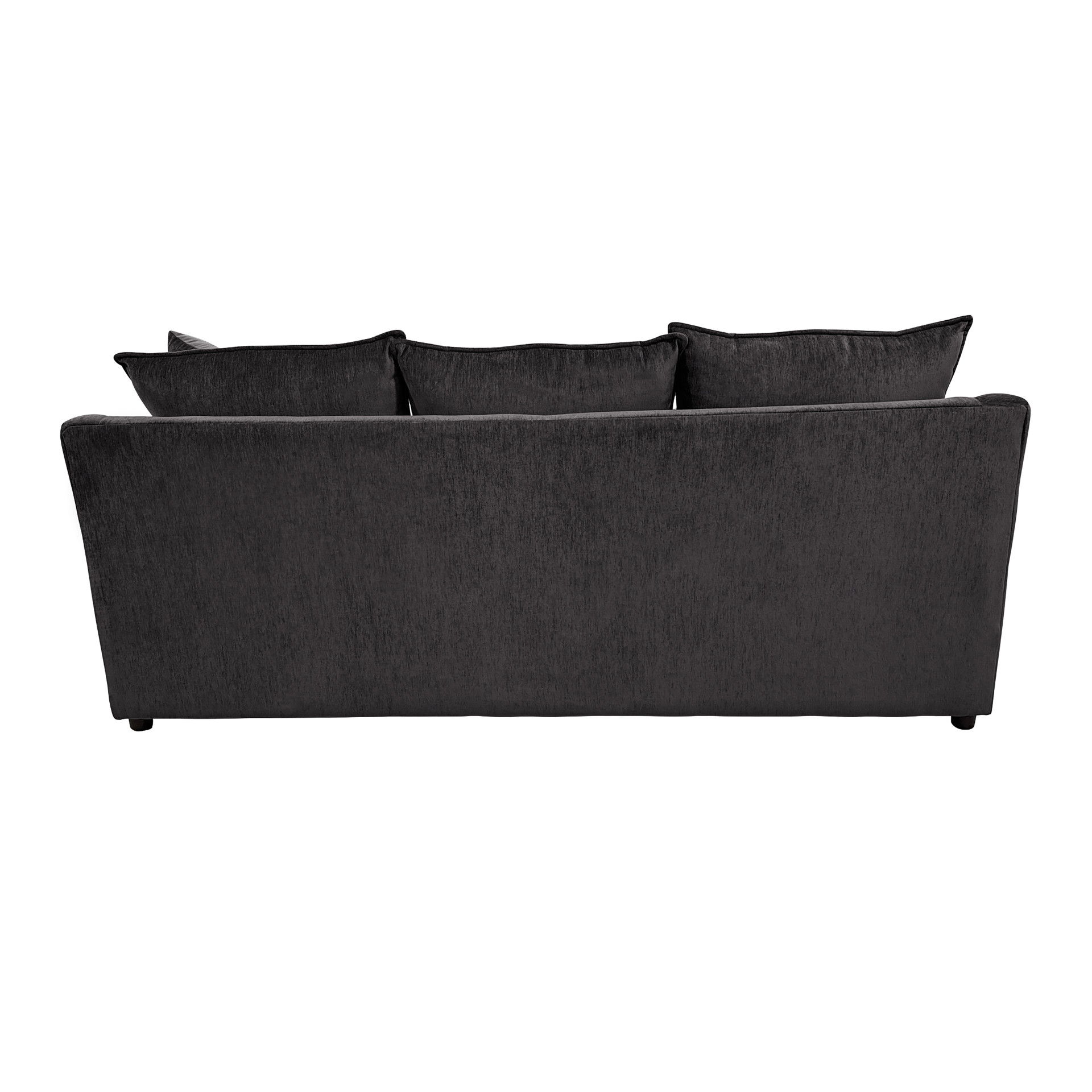 Sylvie - Sofa With 4 Accent Pillows - Lush Mink Gray, dark gray, view 4