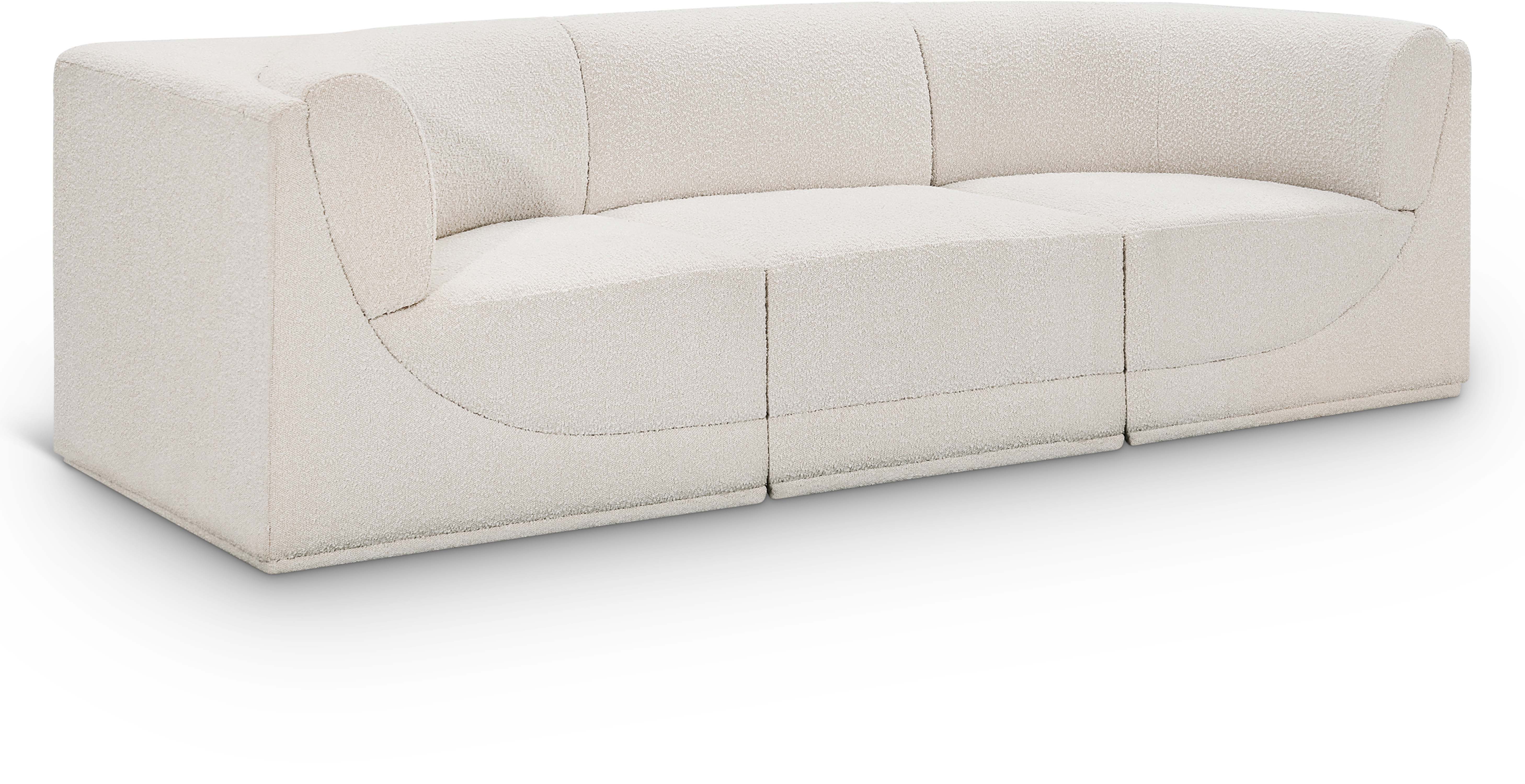 Ollie - 3 Seat Modular Sofa - Cream