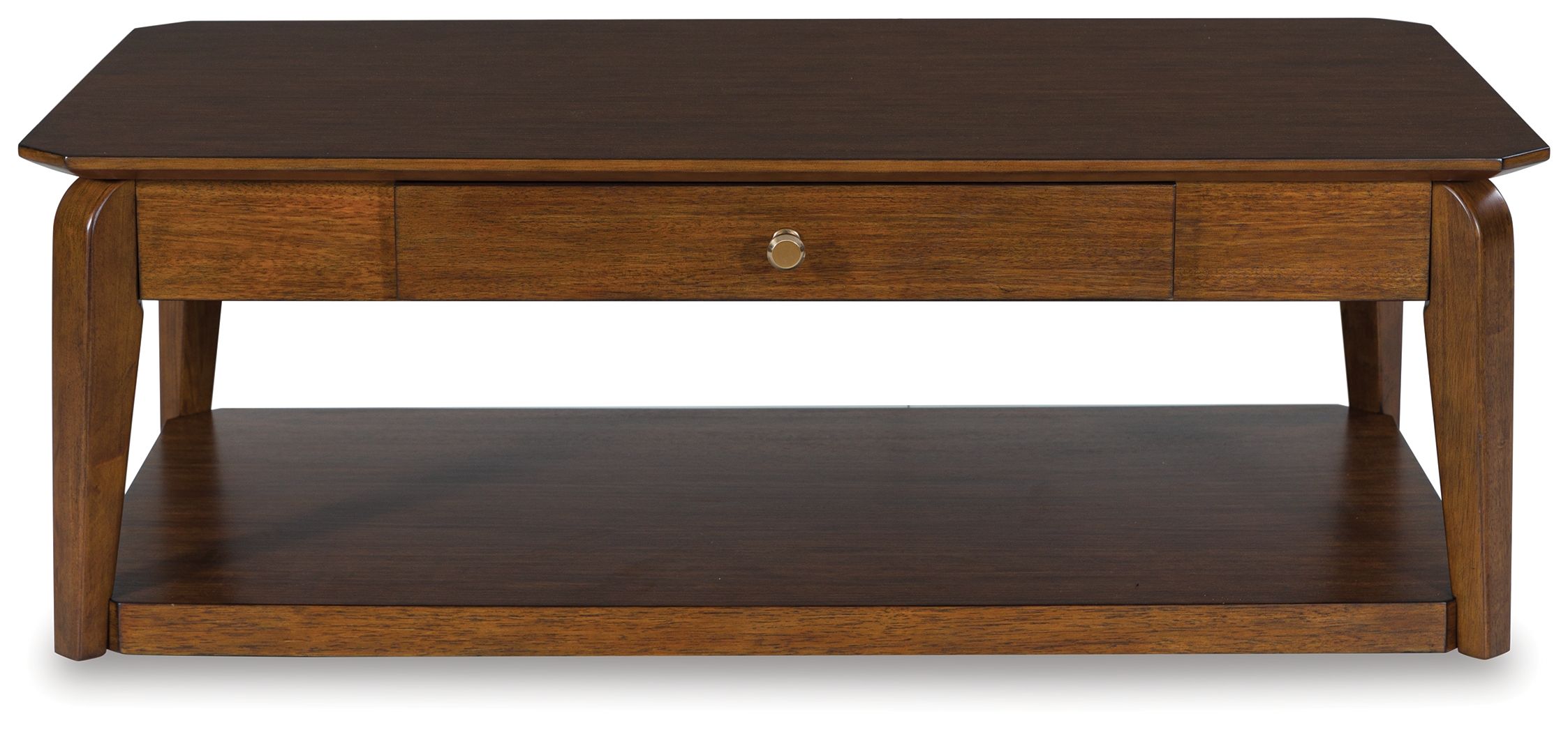 Ashley Furniture Trenmour - Rectangular Cocktail Table - Medium Brown - Image 4