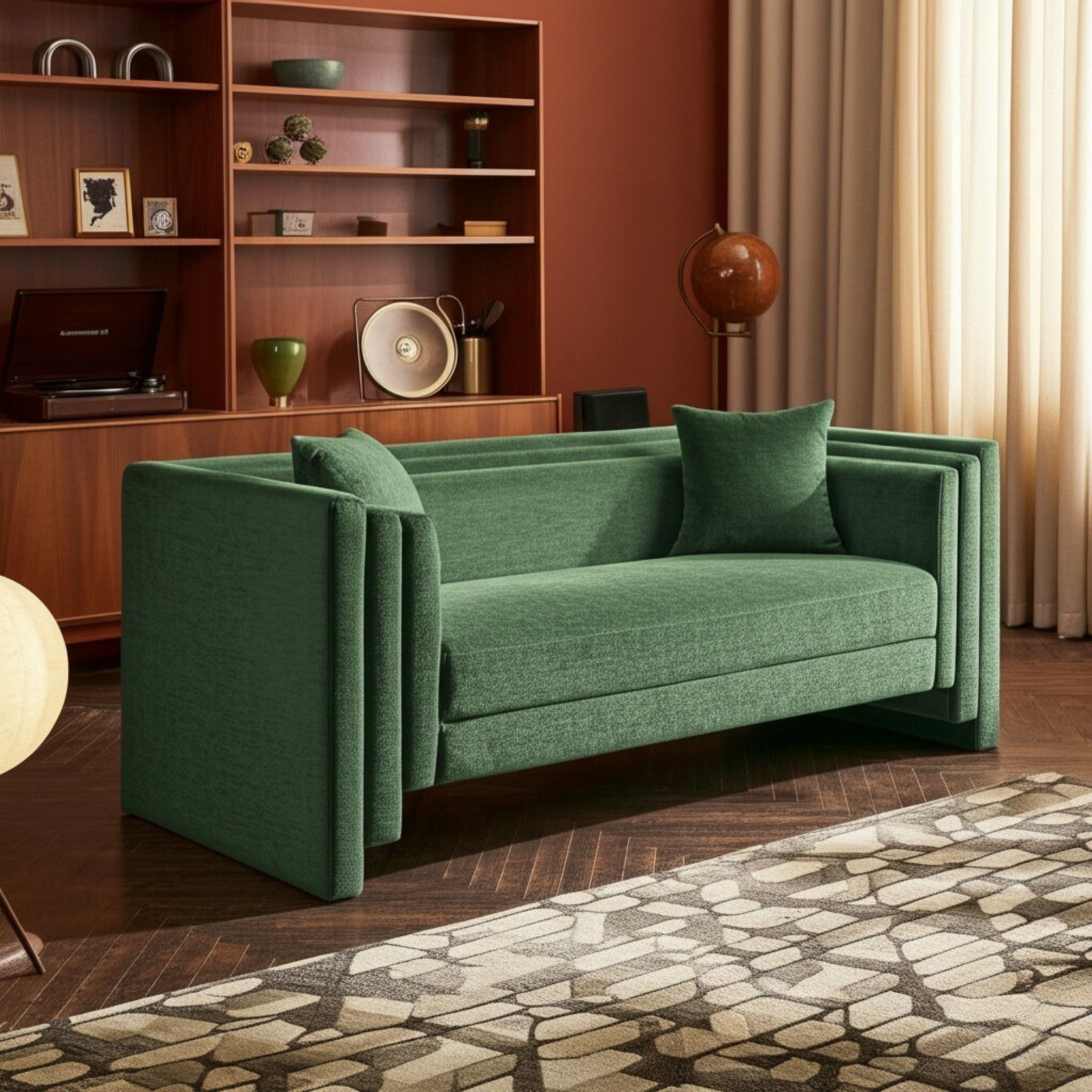 Everett - Loveseat - Green