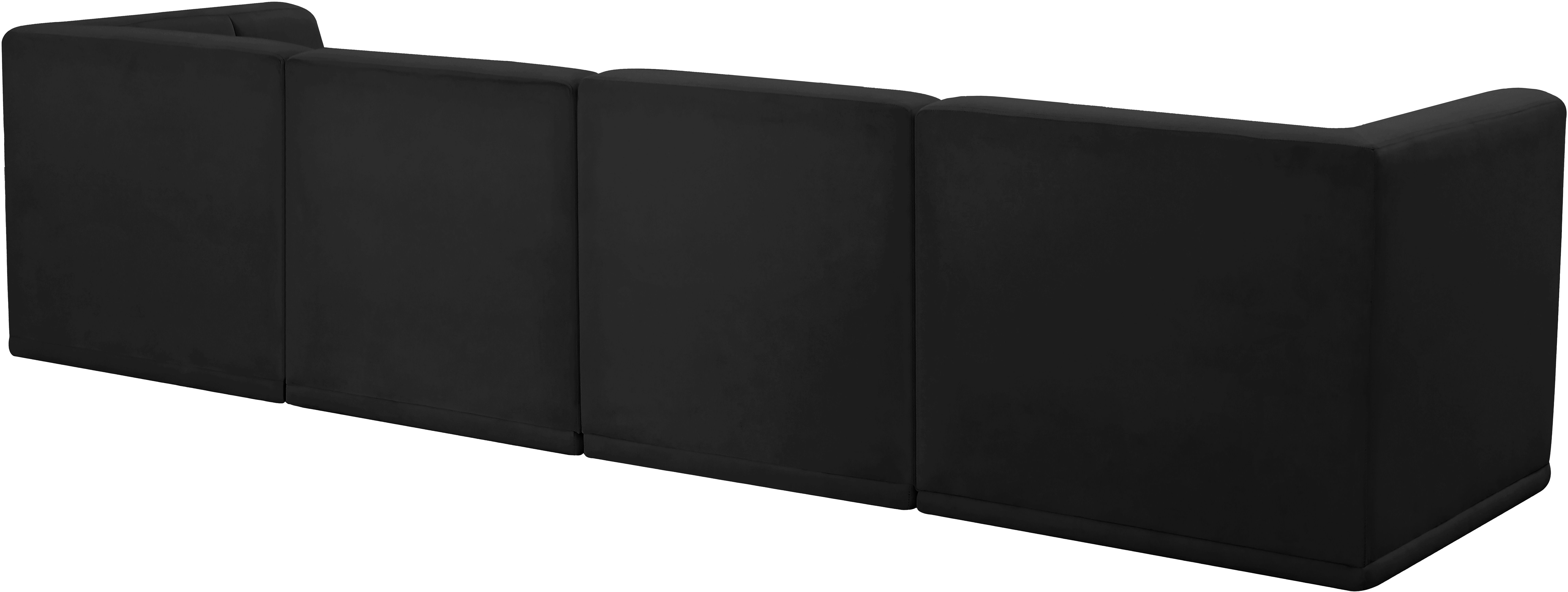 Relax - 4 Piece Modular Sofa - Black