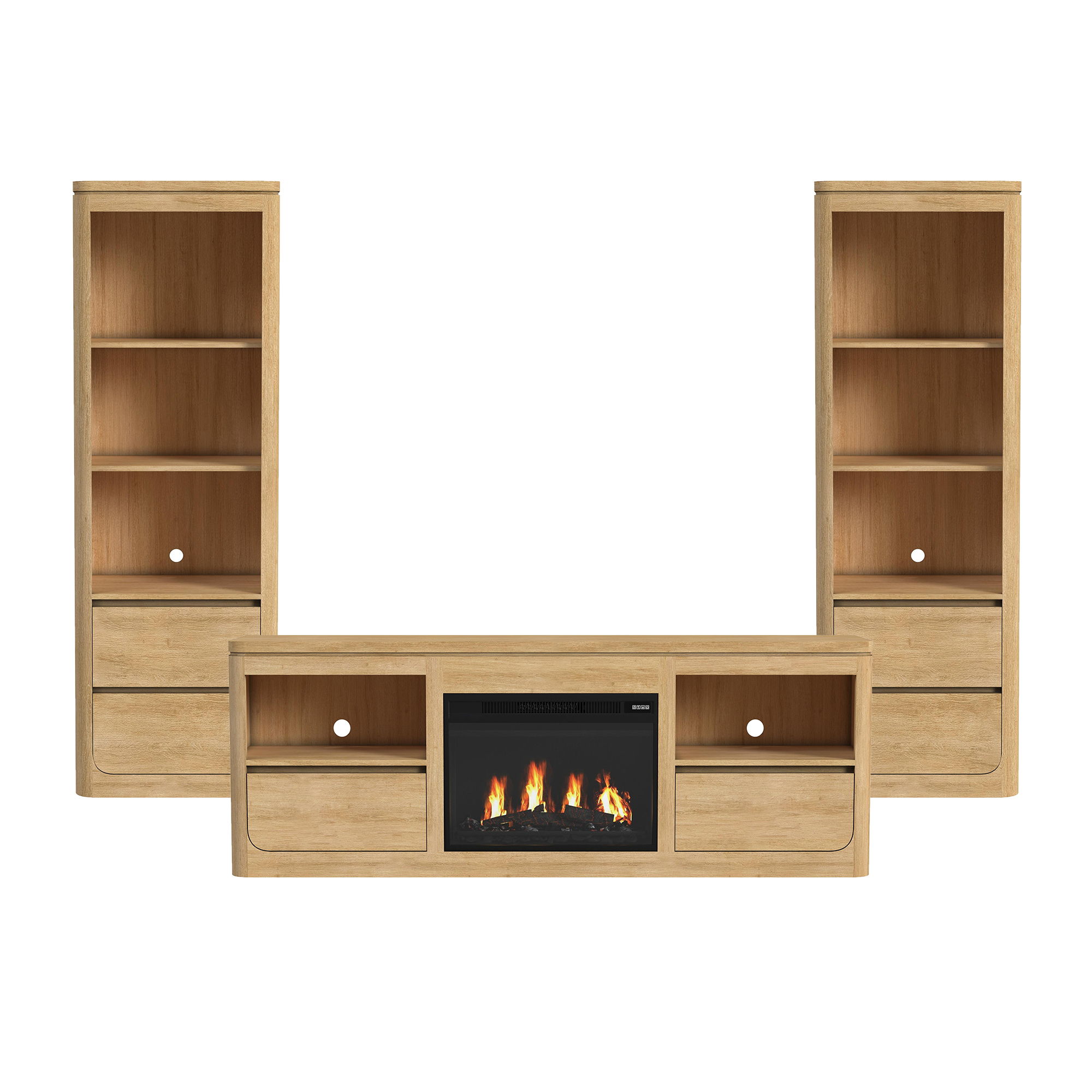 4 Pc · Entertainment Unit With 71" TV Console