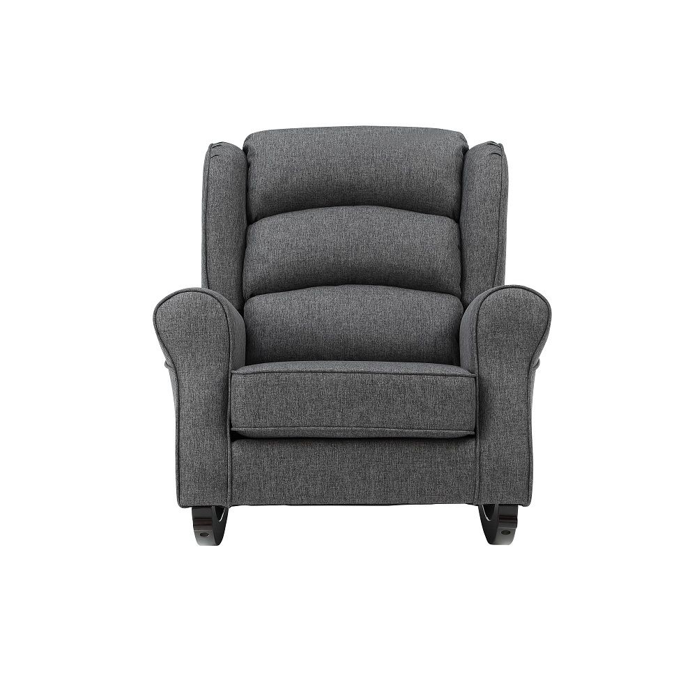 Fabien - Rocking Chair - Gray Fabric, dark gray, view 7
