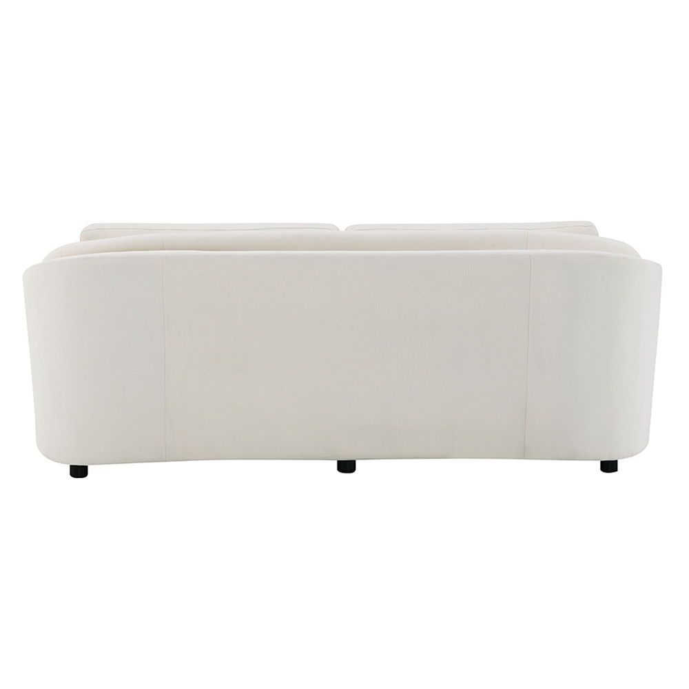 Mariko - Sofa With 2 Pillows - Beige Linen, beige, view 3