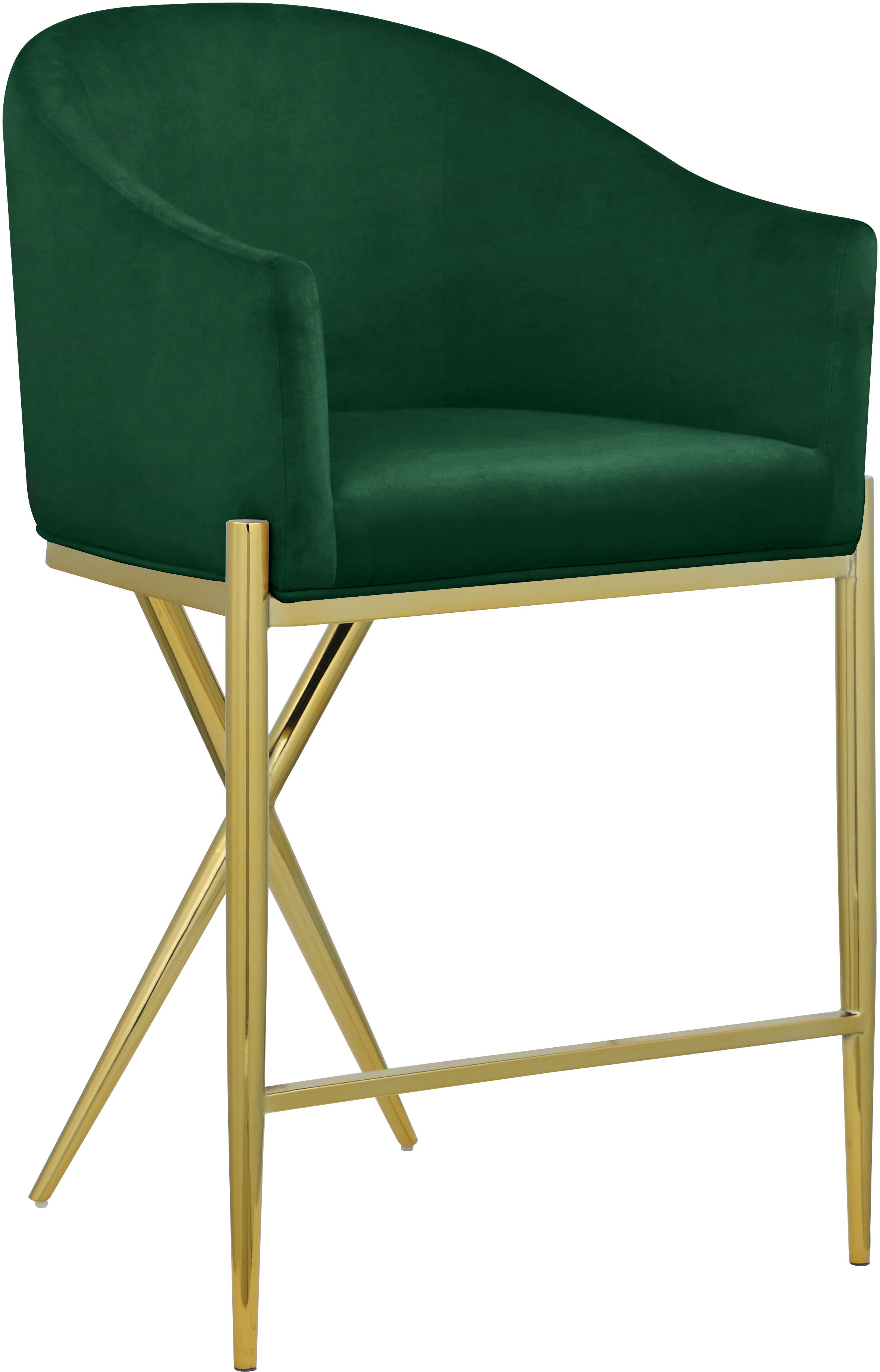 Xavier - Counter Stool - Green