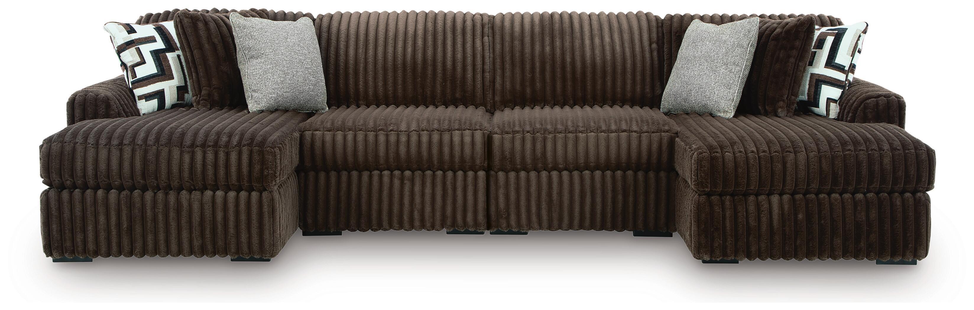 4 Pc · Double Chaise Sectional