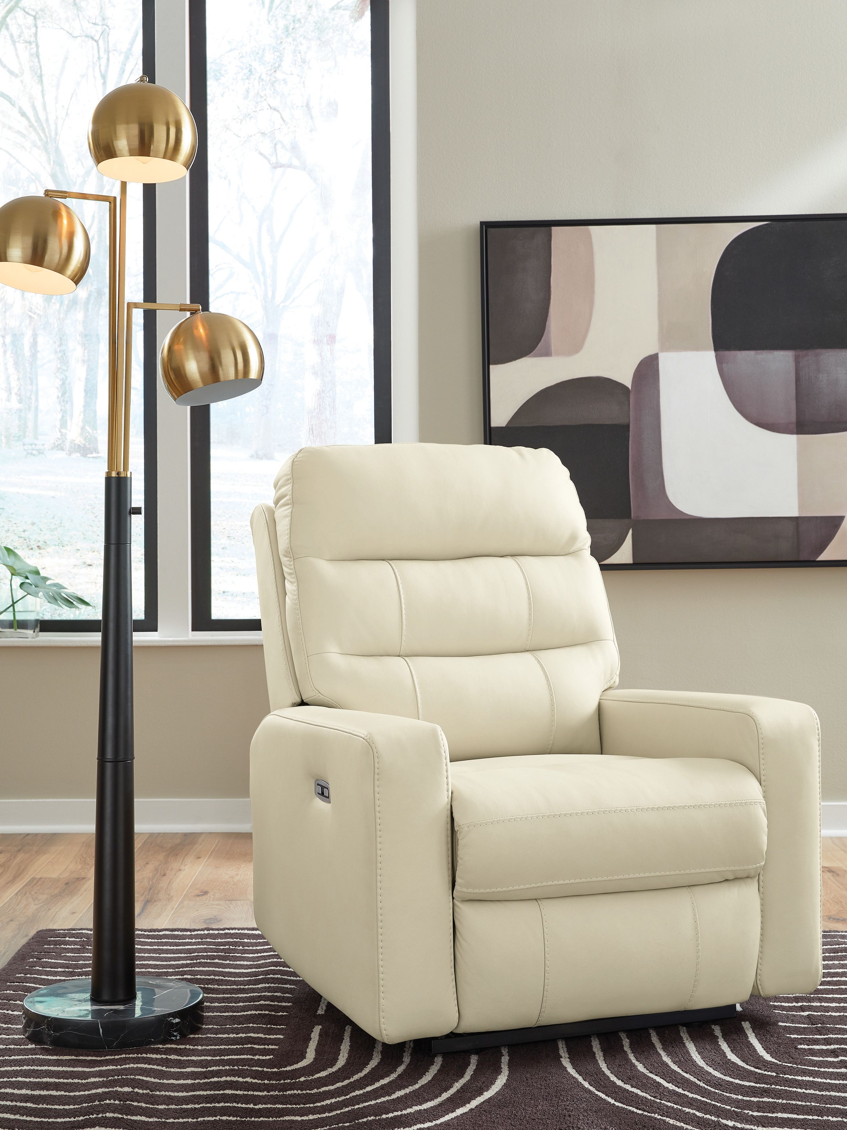 Ashley Furniture Pennacle Pier - Power Recliner With Adjustable Headrest - Canvas - Image 2
