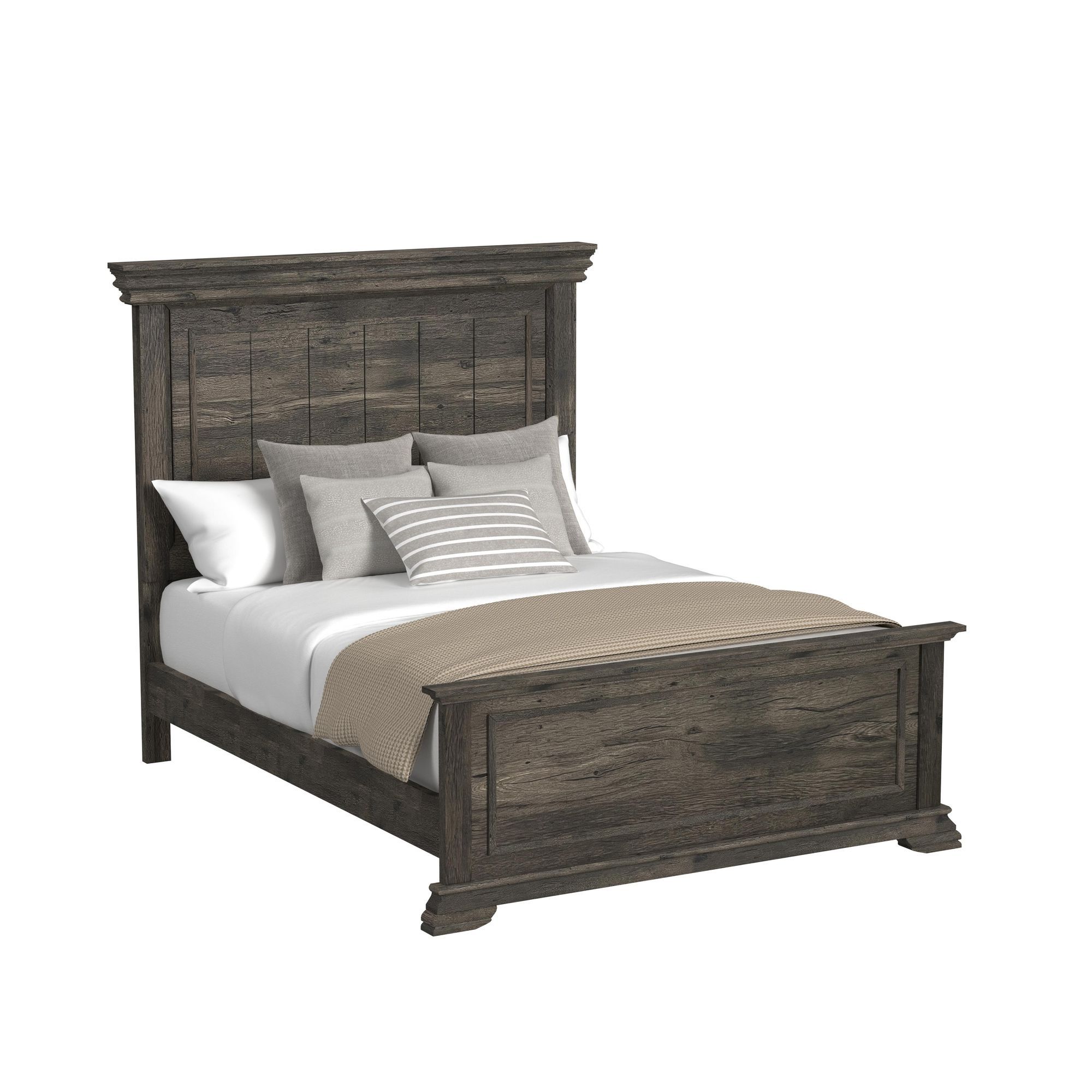 Park Ridge - Queen 5 Piece Bedroom Set With 2 Nightstands, Dresser & Chest - Charcoal