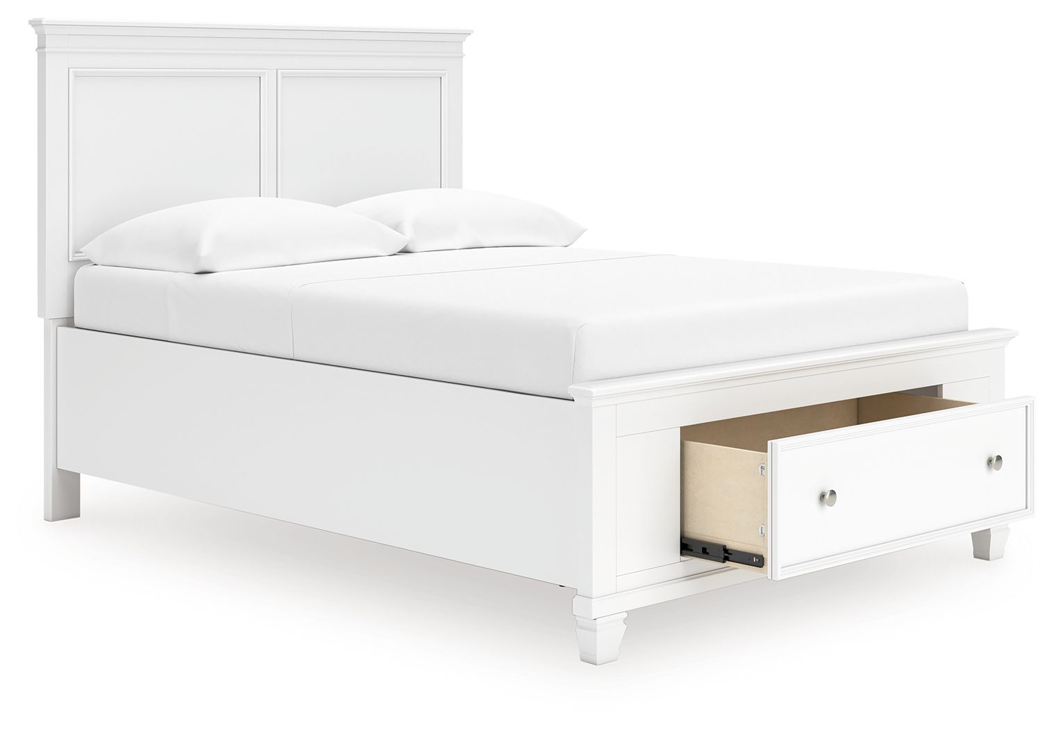 Ashley Furniture Fortman - Full Panel Storage Bed - White - Image 3