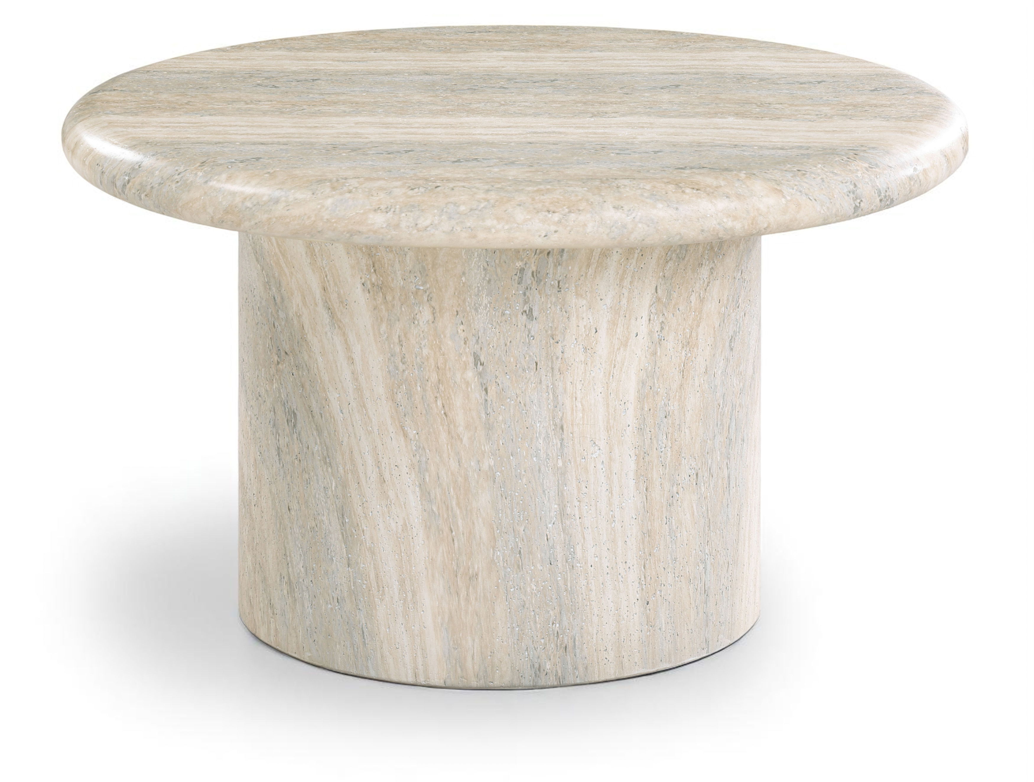 Emara - 14" Concrete And Fiberglass Indoor / Outdoor Coffee Table - Natural