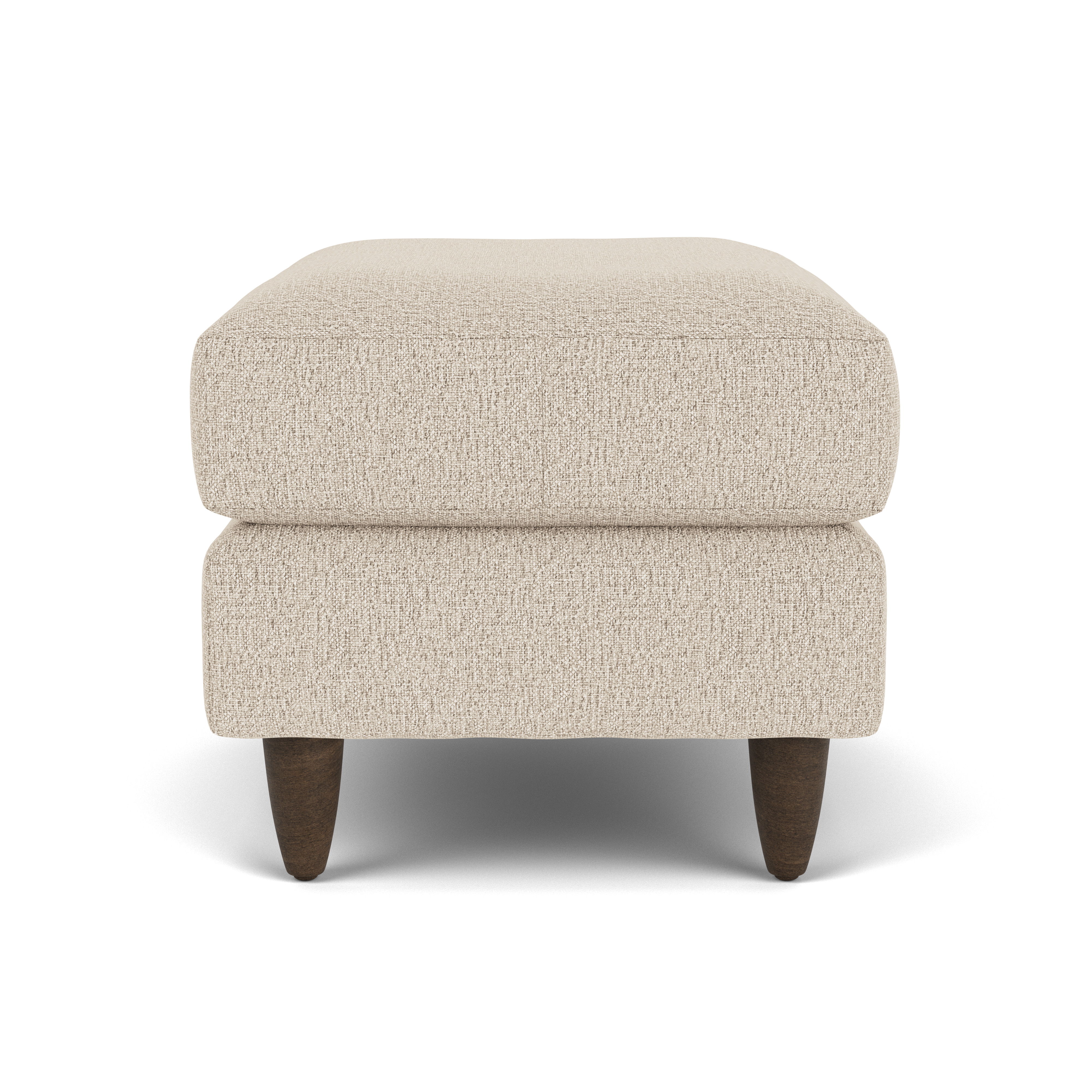 Mia - Fabric Ottoman, beige, view 5