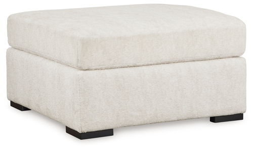 Chessington - Oversized Accent Ottoman - Ivory, white