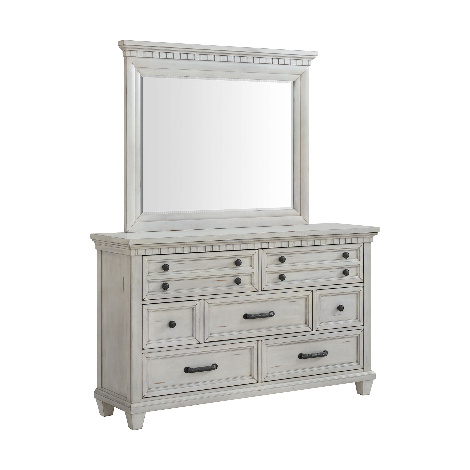 Dresser And Mirror Set