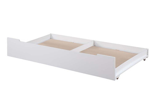 Loreen - Twin Trundle - Oak & White, white