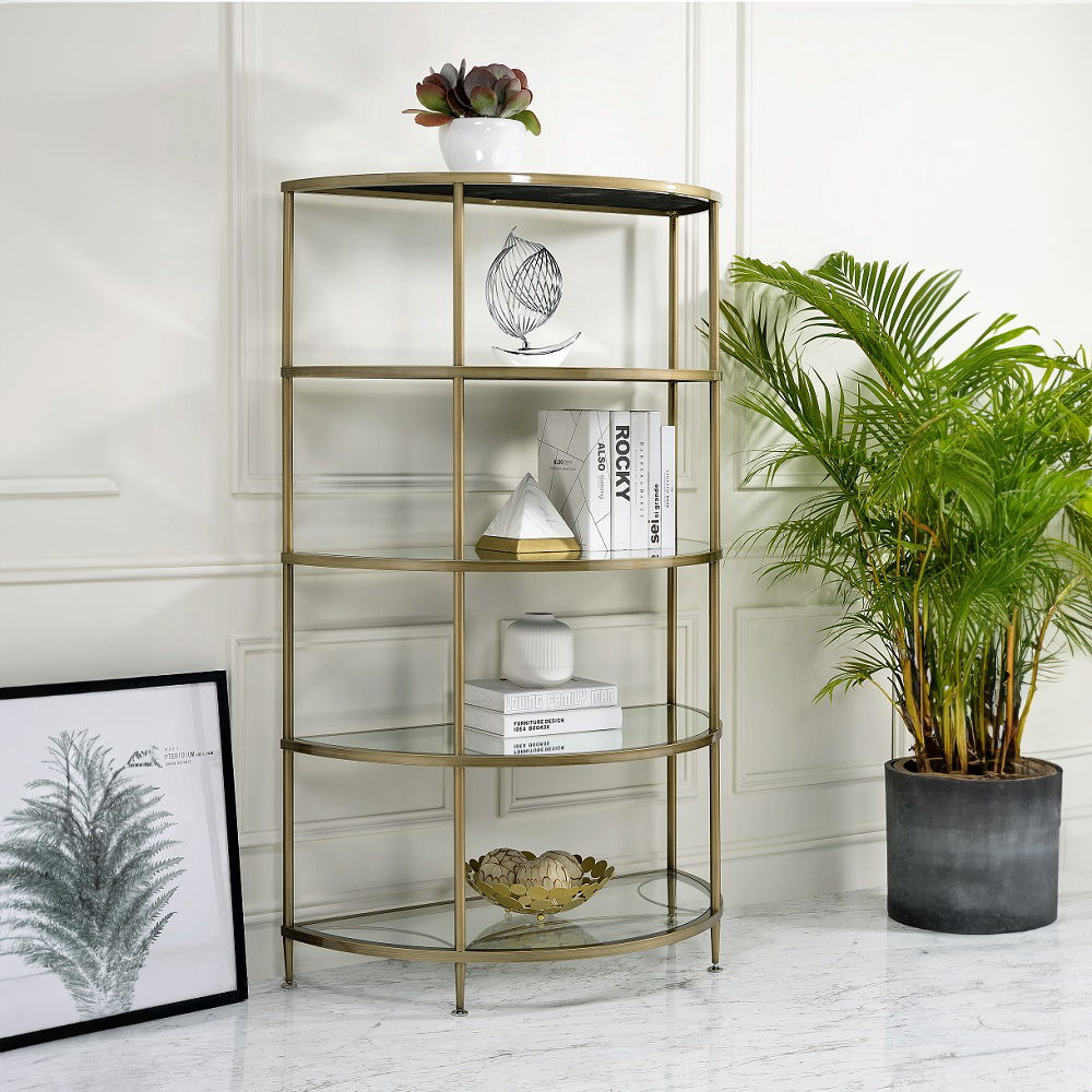 Aditya - Rack - Mirrored, gold