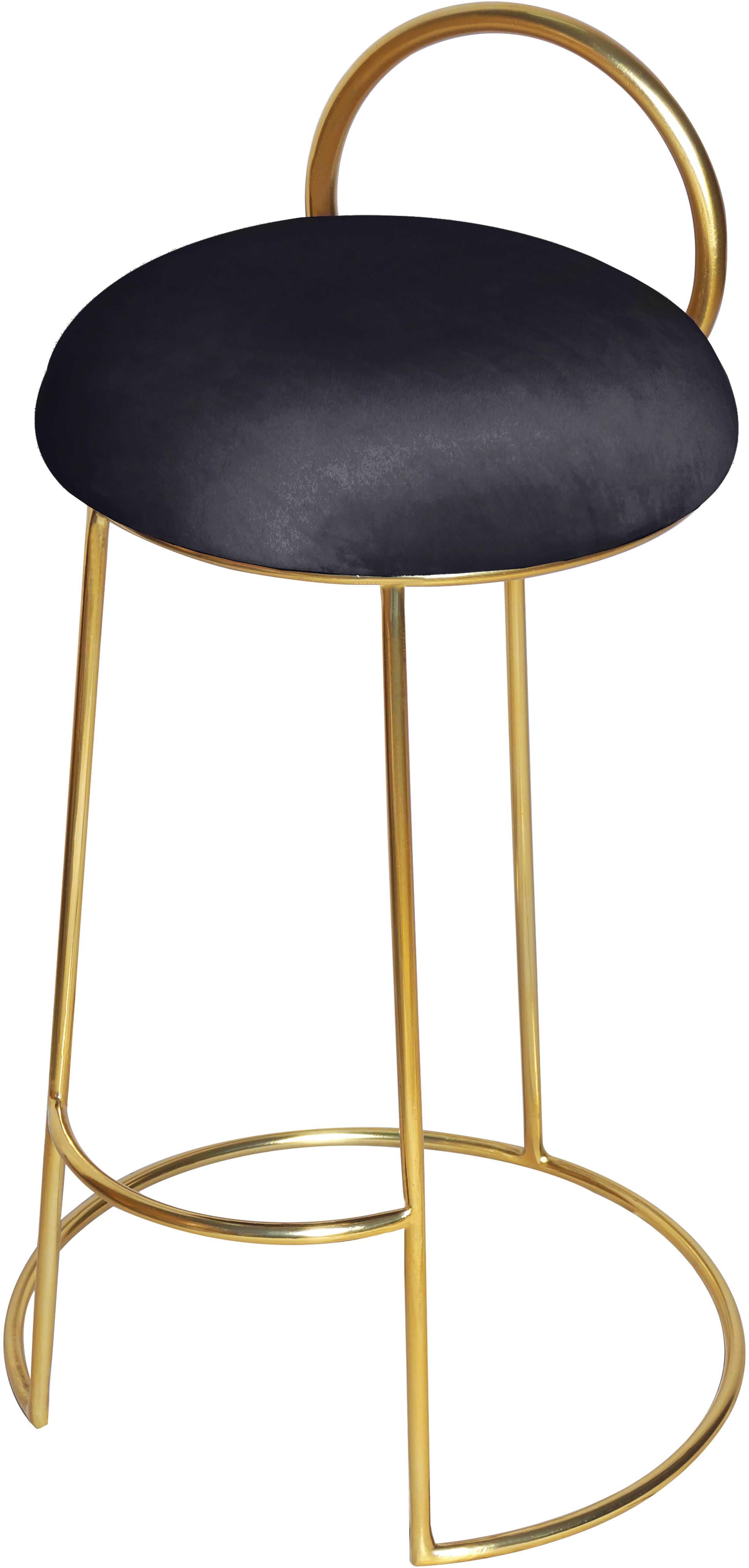 Ring - Counter Stool - Black - Fabric