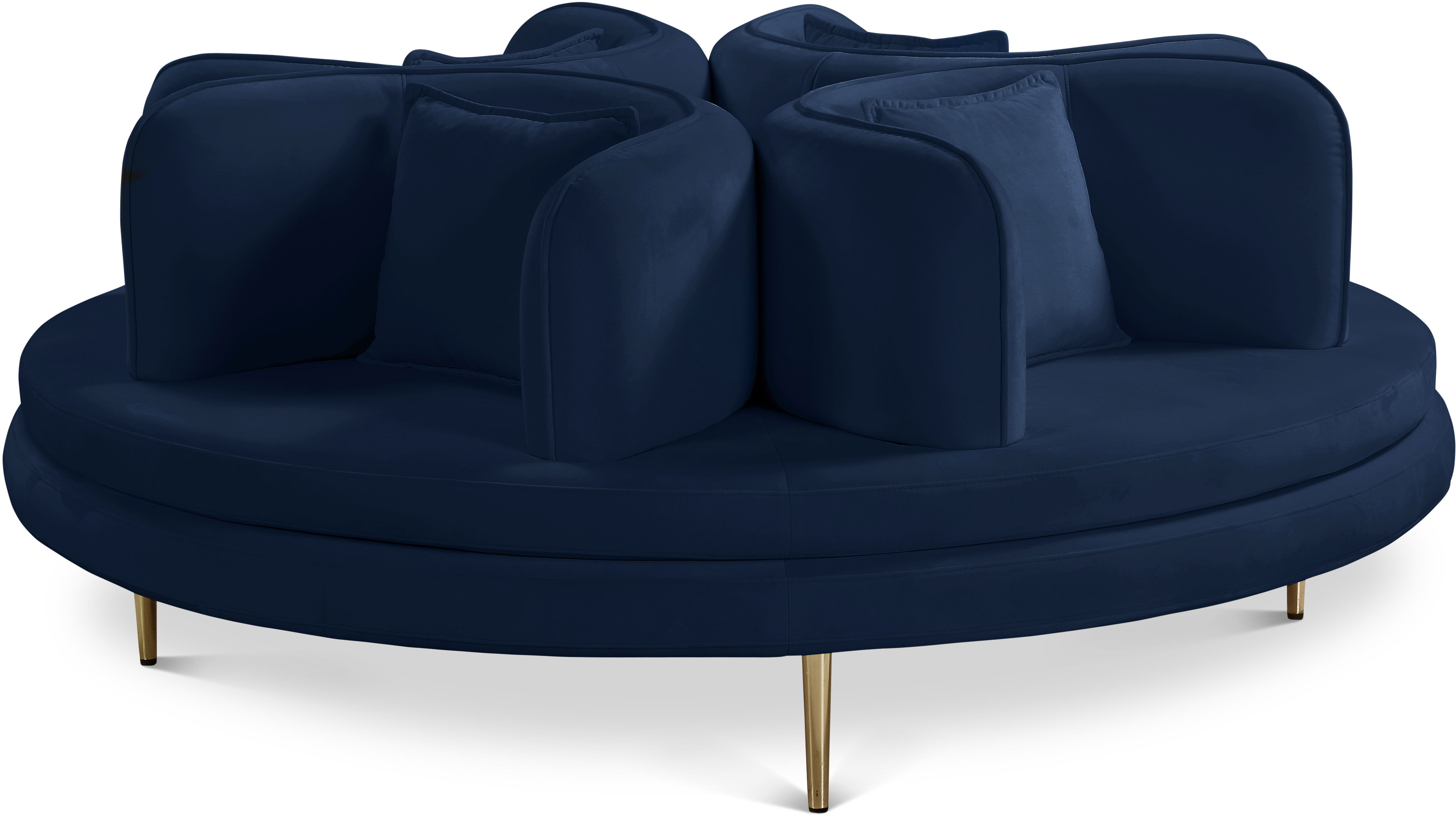 Circlet - Round Sofa Settee - Navy