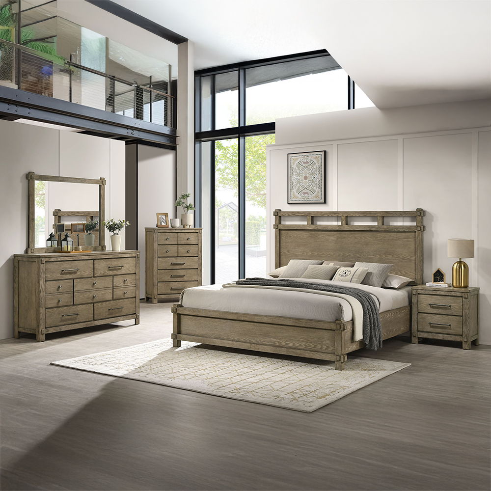 Colton - Dresser - Antique White Oak, dark brown, view 8
